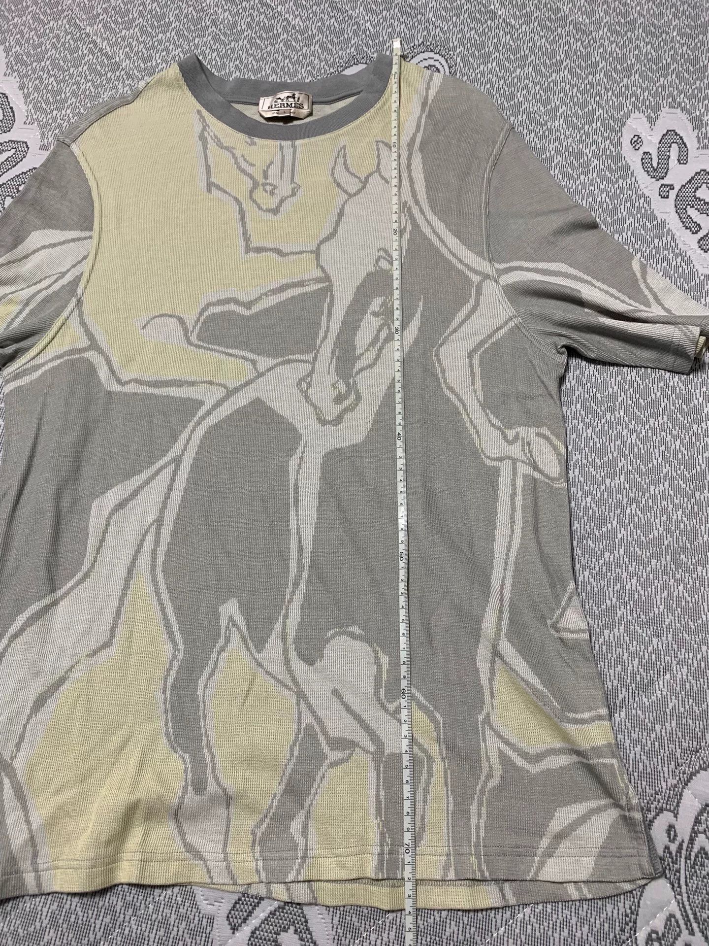 Hermes Hermes War Horse Jacquard Knit Tee Size US L / EU 52-54 / 3 - 7 Thumbnail