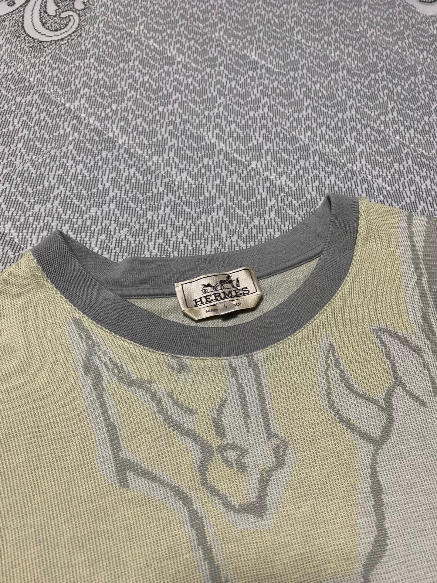 Hermes Hermes War Horse Jacquard Knit Tee Size US L / EU 52-54 / 3 - 3 Thumbnail