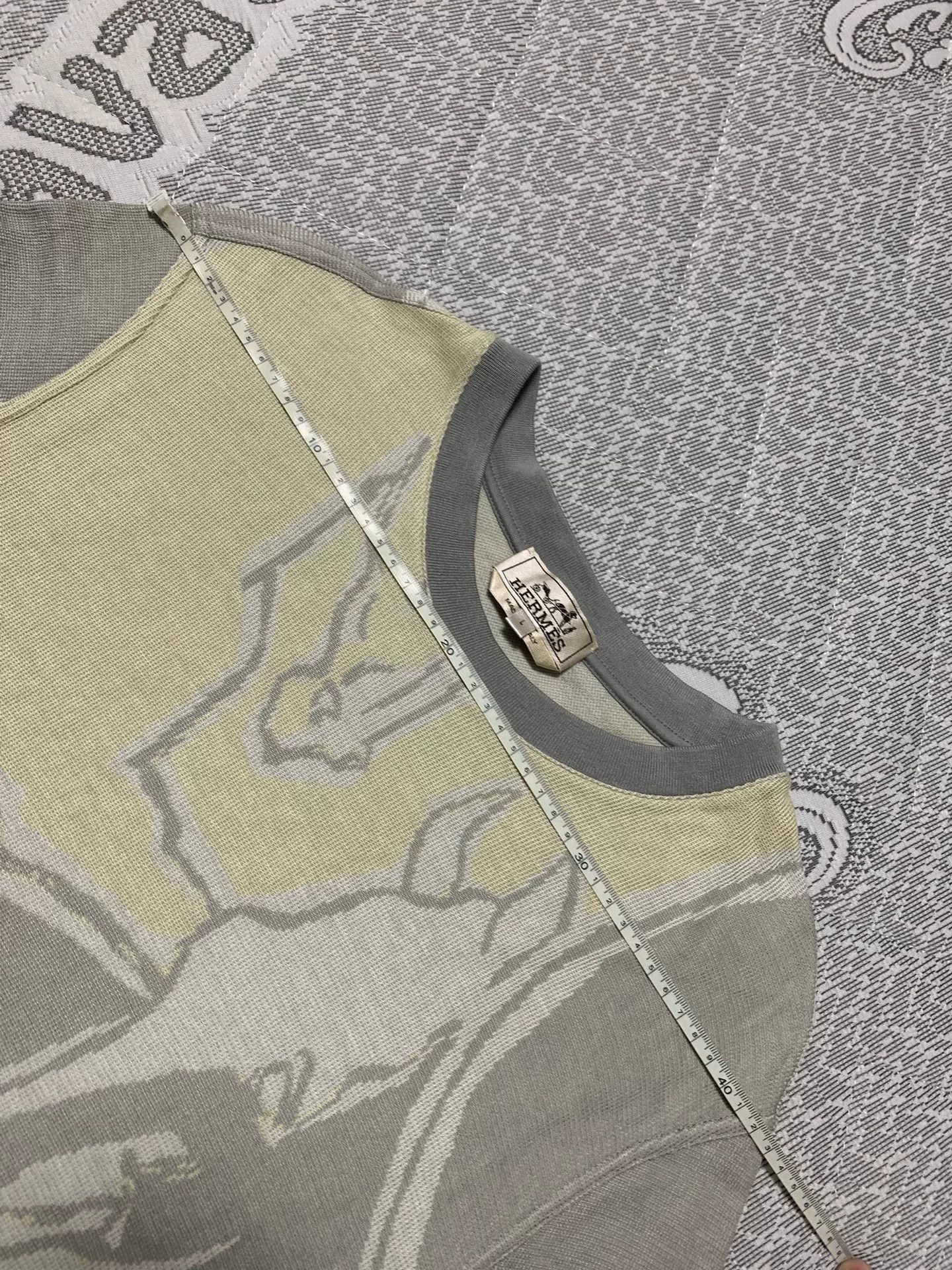 Hermes Hermes War Horse Jacquard Knit Tee Size US L / EU 52-54 / 3 - 6 Thumbnail