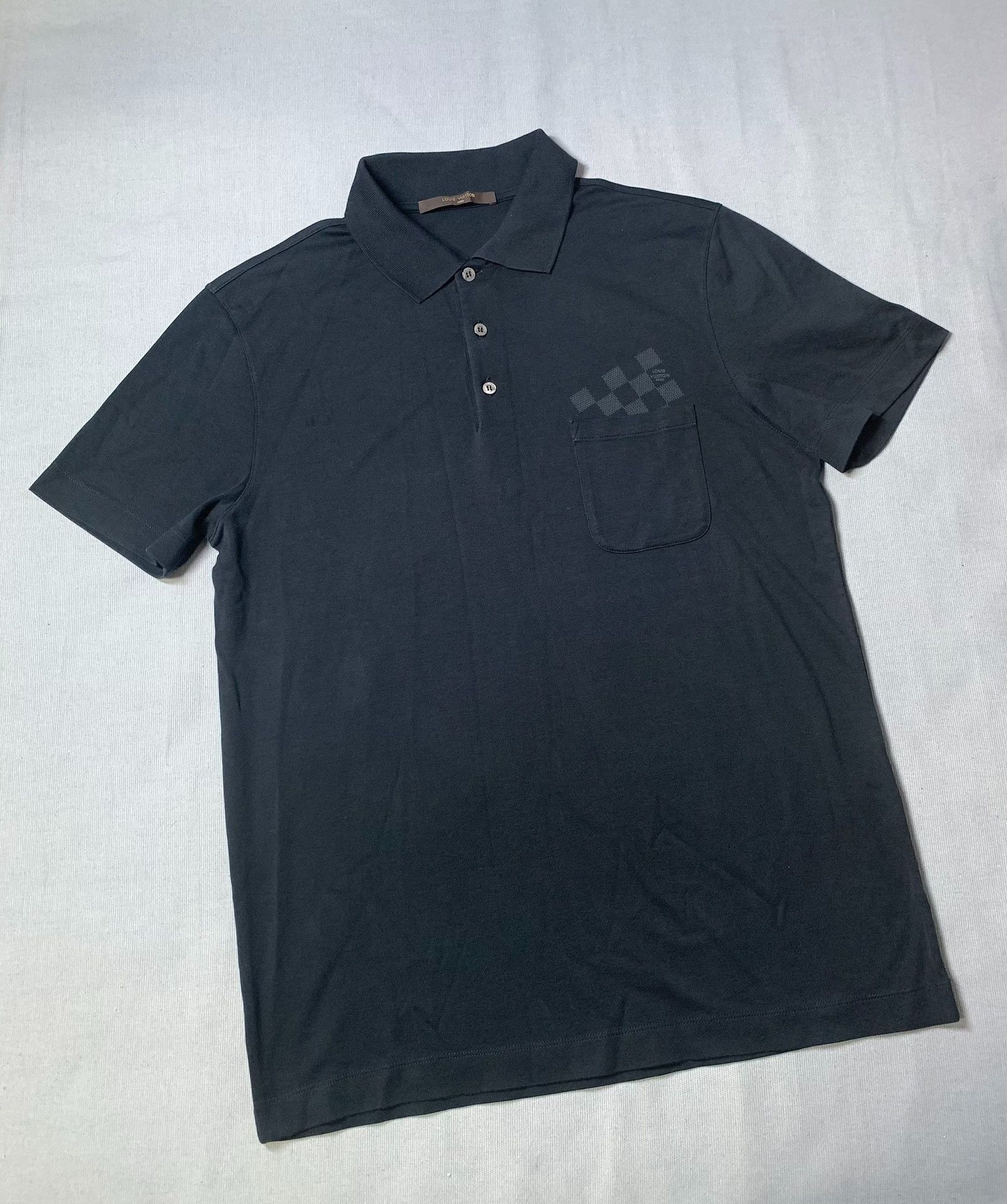 Louis Vuitton Louis Vuitton Checkerboard Polo Shirt Size US L / EU 52-54 / 3 - 2 Thumbnail