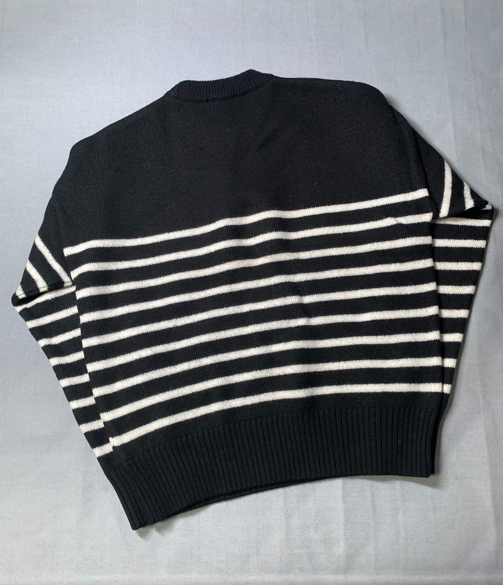 AMI AMI PARIS Striped Red Heart Wool Sweater Size US S / EU 44-46 / 1 - 3 Thumbnail
