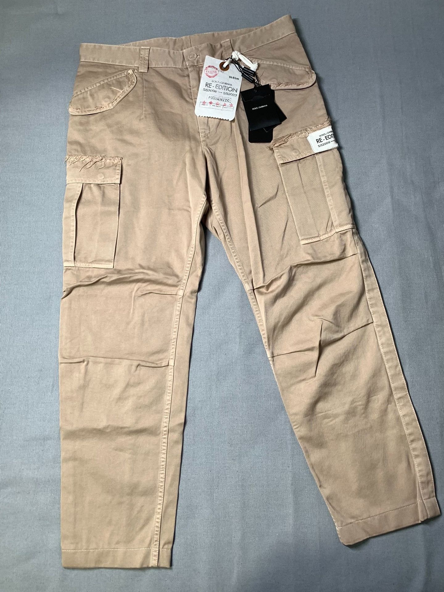 Dolce & Gabbana Dolce & Gabbana Distressed Cargo Pants Size US 32 / EU 48 - 2 Thumbnail