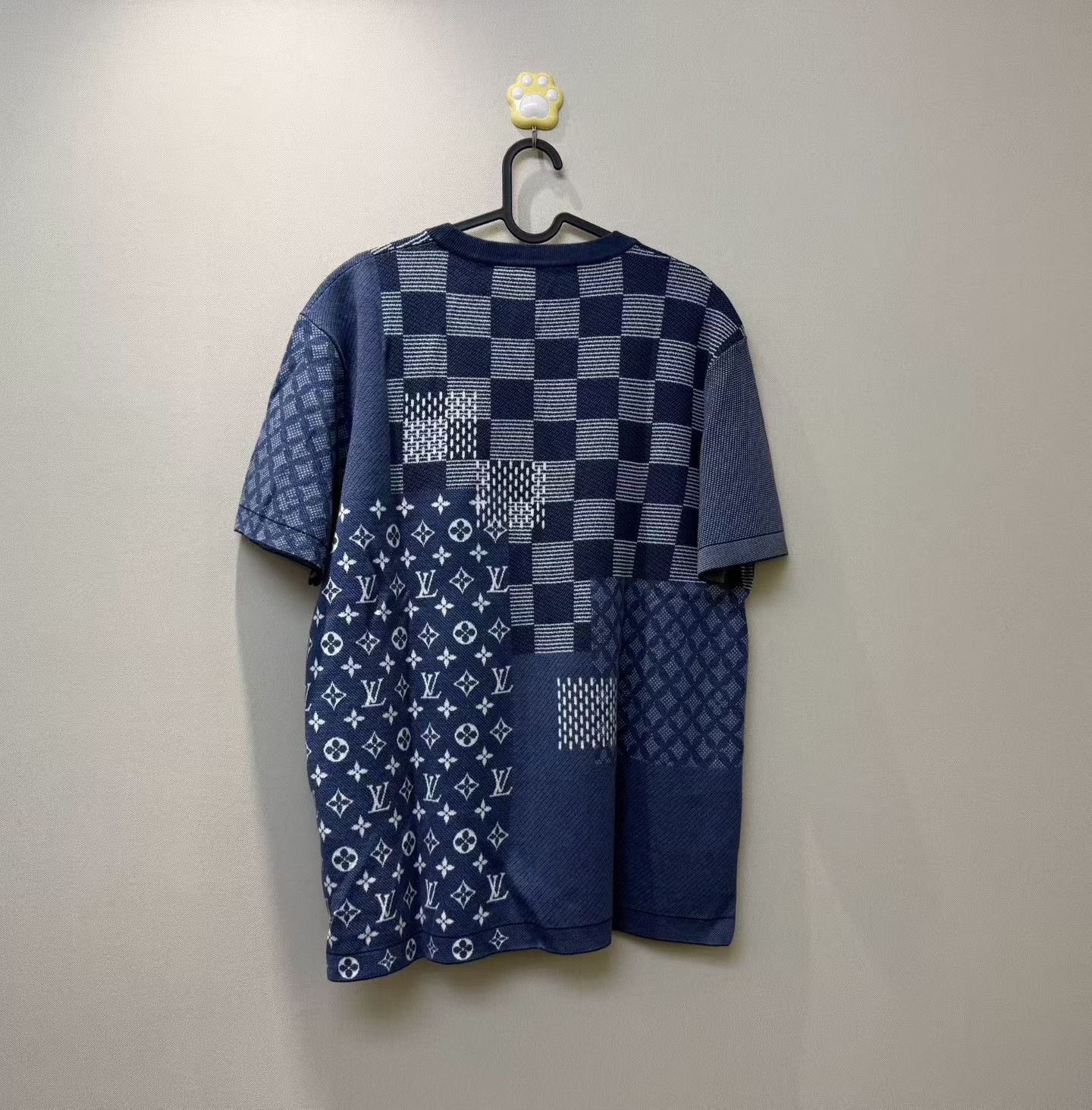 Louis Vuitton Louis Vuitton LV x Nigo Checkerboard Logo Knit Tee Size US L / EU 52-54 / 3 - 4 Thumbnail