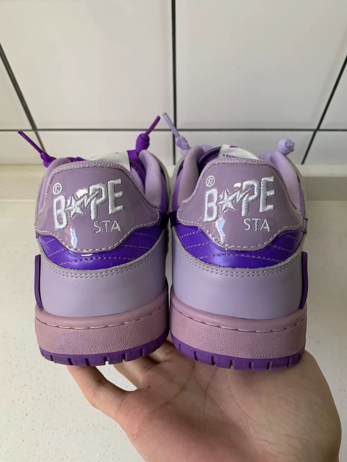 Bape BAPE SK8 STA Purple Gradient Sneakers Size US 8 / EU 41 - 5 Thumbnail