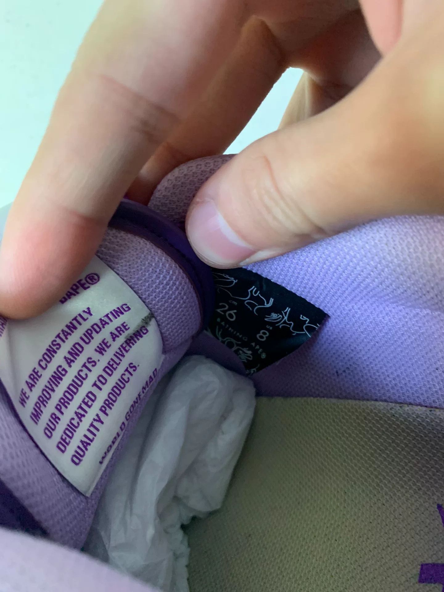 Bape BAPE SK8 STA Purple Gradient Sneakers Size US 8 / EU 41 - 7 Thumbnail