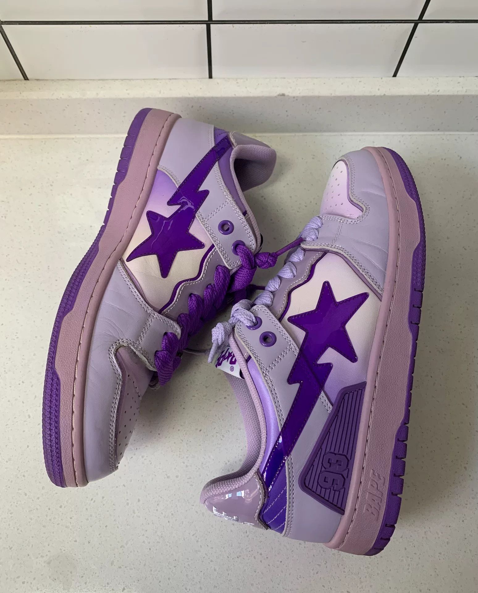 Bape BAPE SK8 STA Purple Gradient Sneakers Size US 8 / EU 41 - 3 Thumbnail