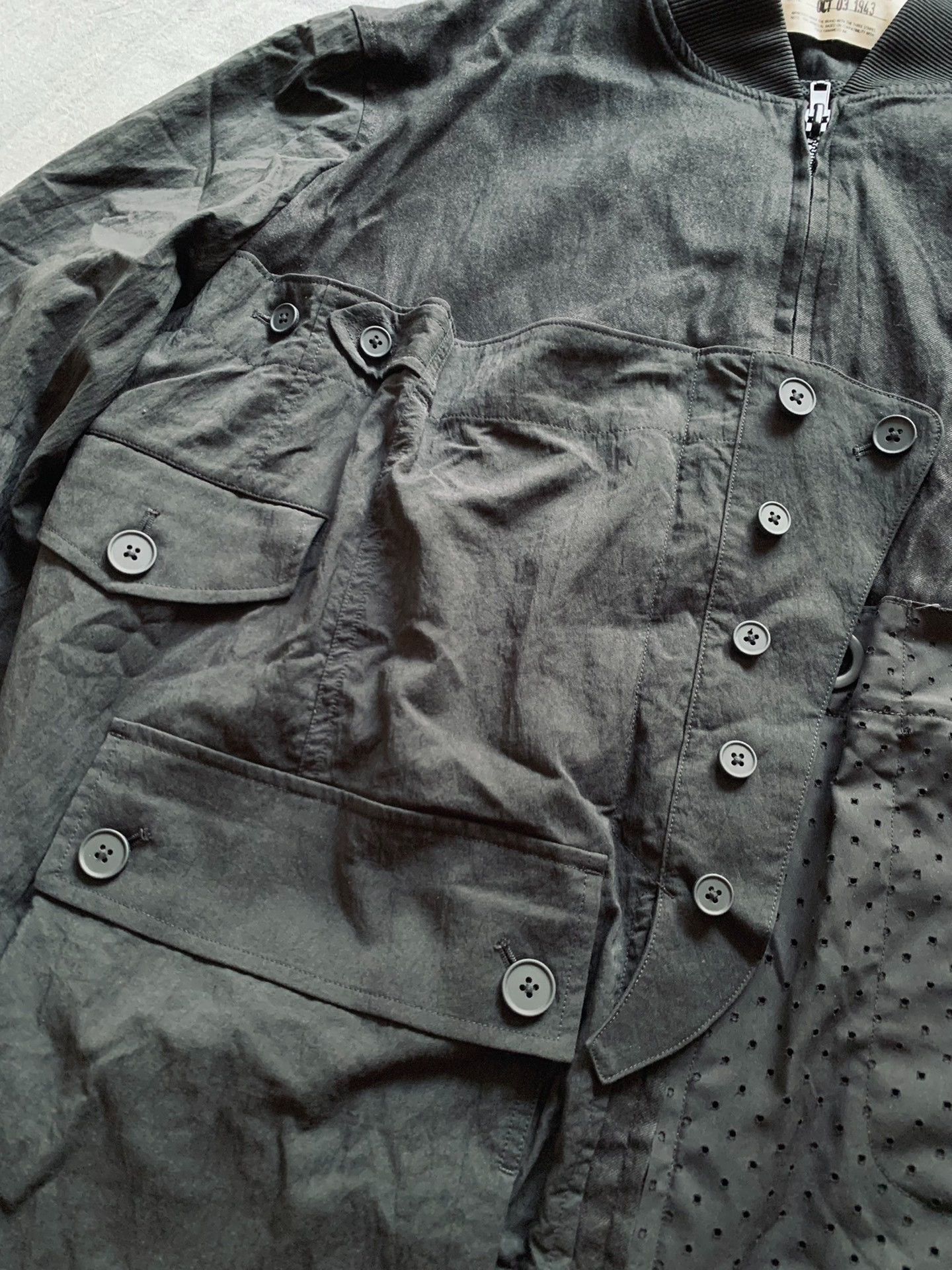 Y-3 Y-3 Deconstructed Bomber Jacket Size US XL / EU 56 / 4 - 3 Thumbnail