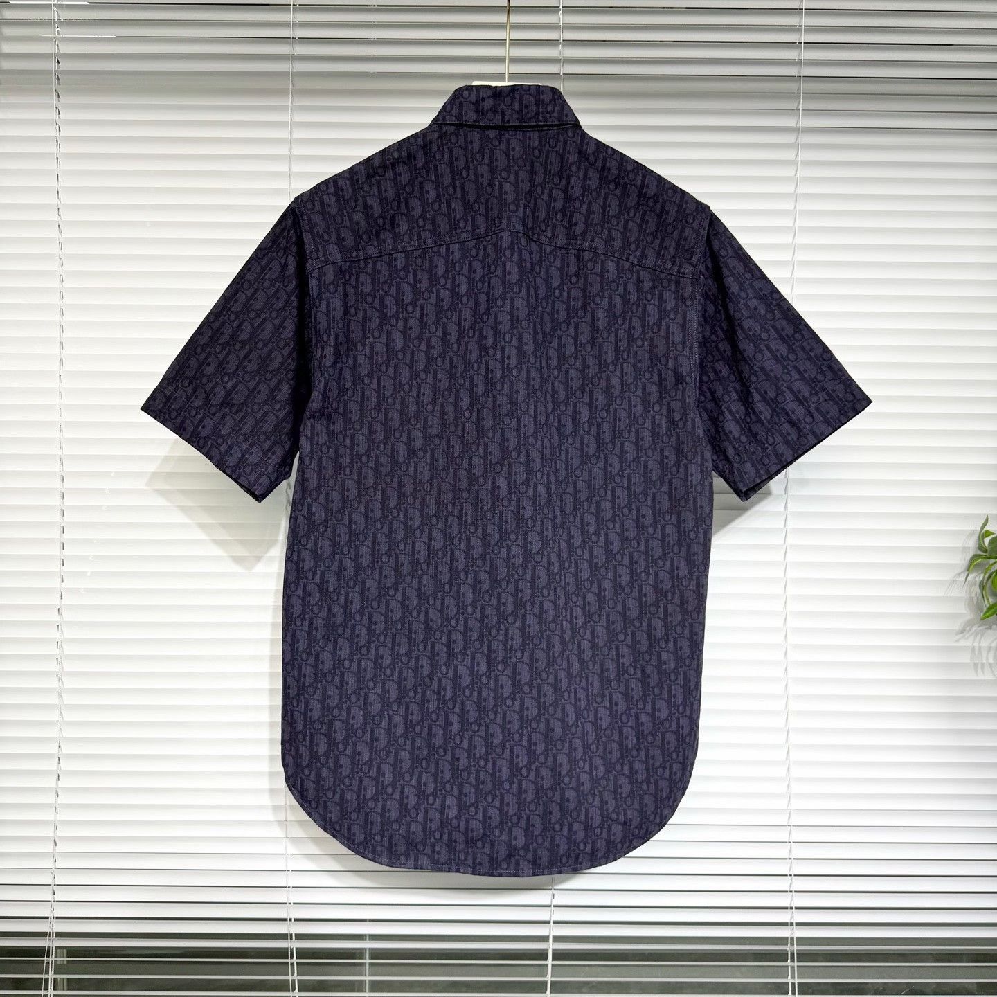 Dior Dior Oblique Denim Short-Sleeve Shirt Size US M / EU 48-50 / 2 - 2 Thumbnail
