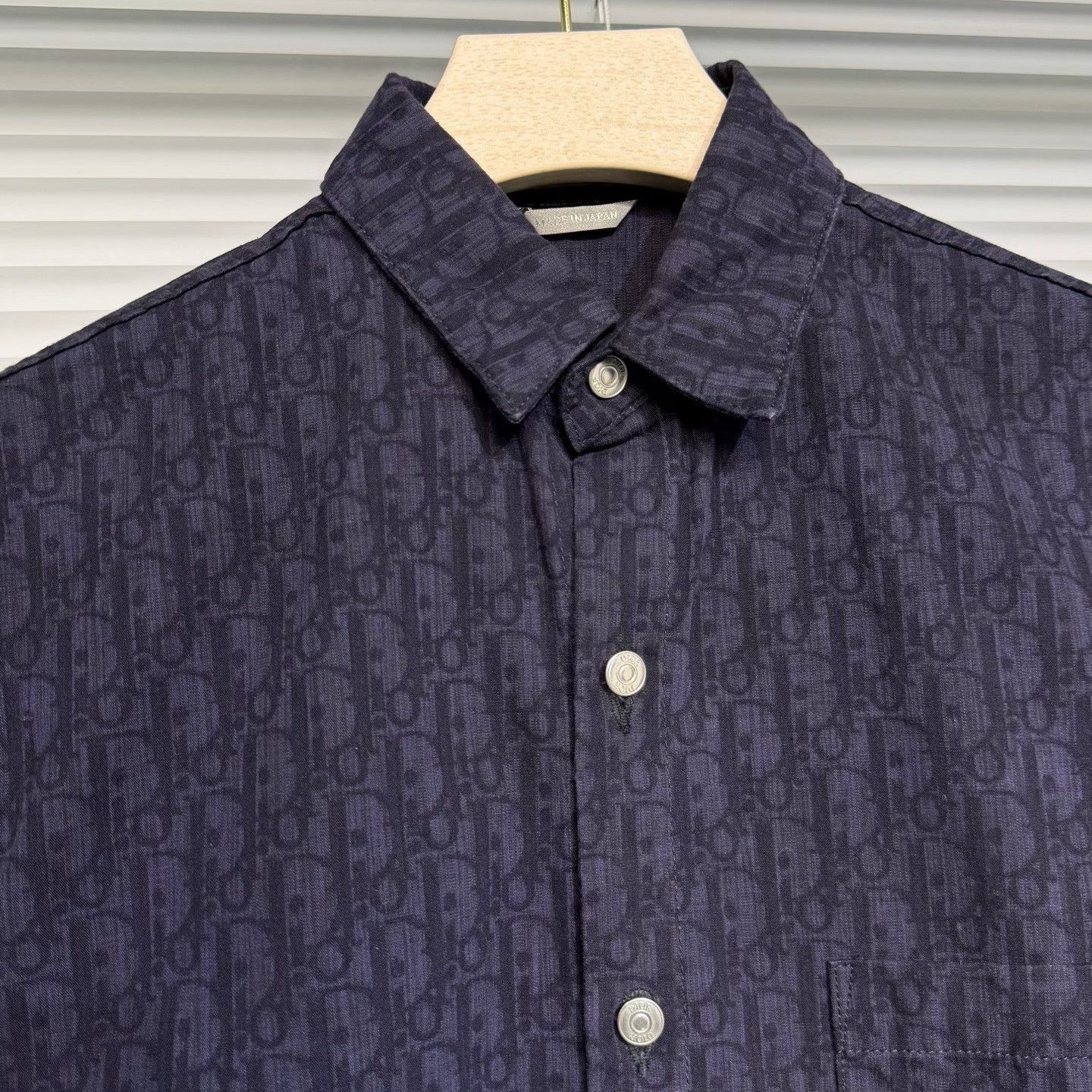 Dior Dior Oblique Denim Short-Sleeve Shirt Size US M / EU 48-50 / 2 - 3 Thumbnail