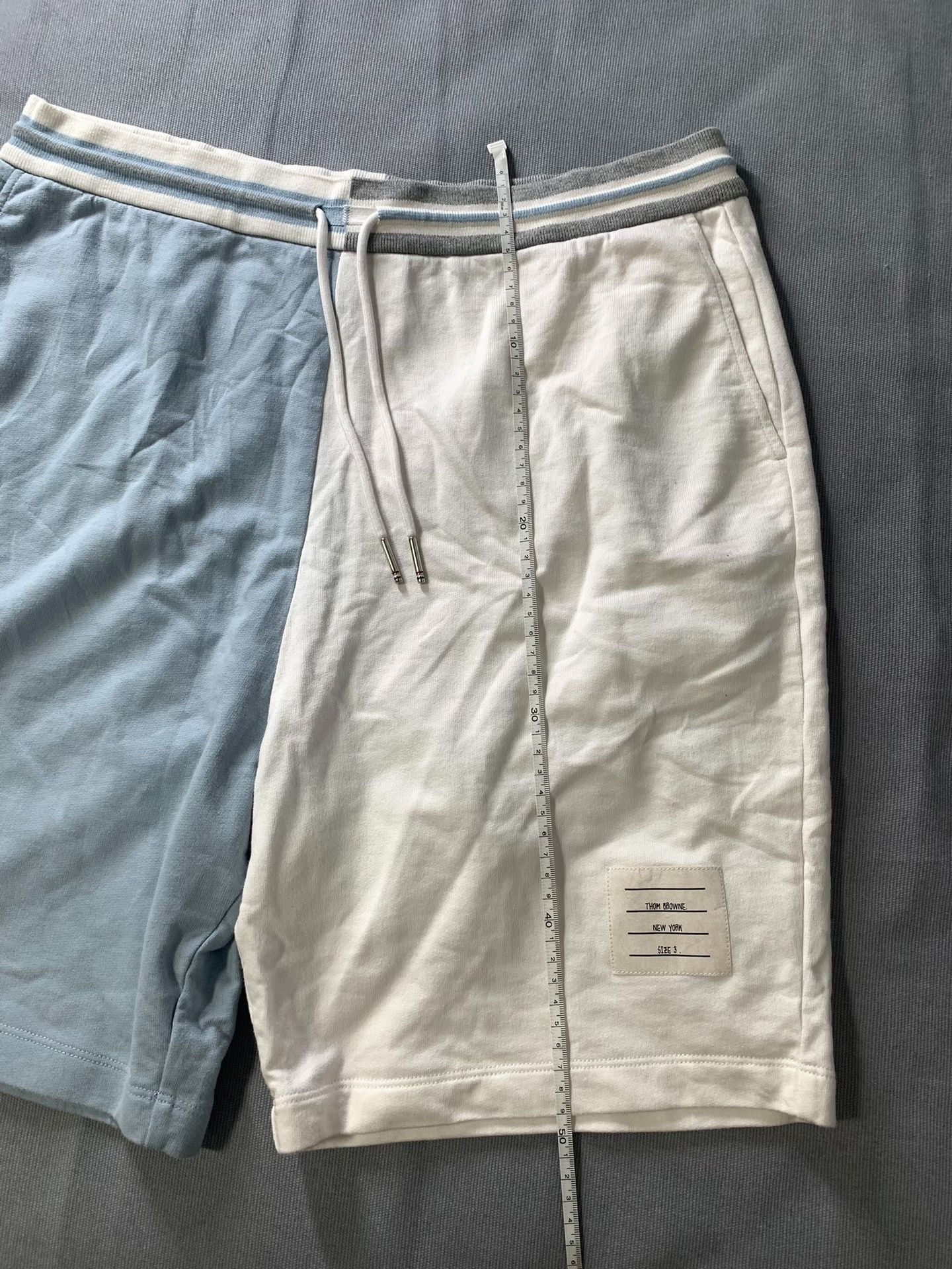 Thom Browne Thom Browne Blue White Block Shorts Size US 26 / EU 42 - 6 Thumbnail