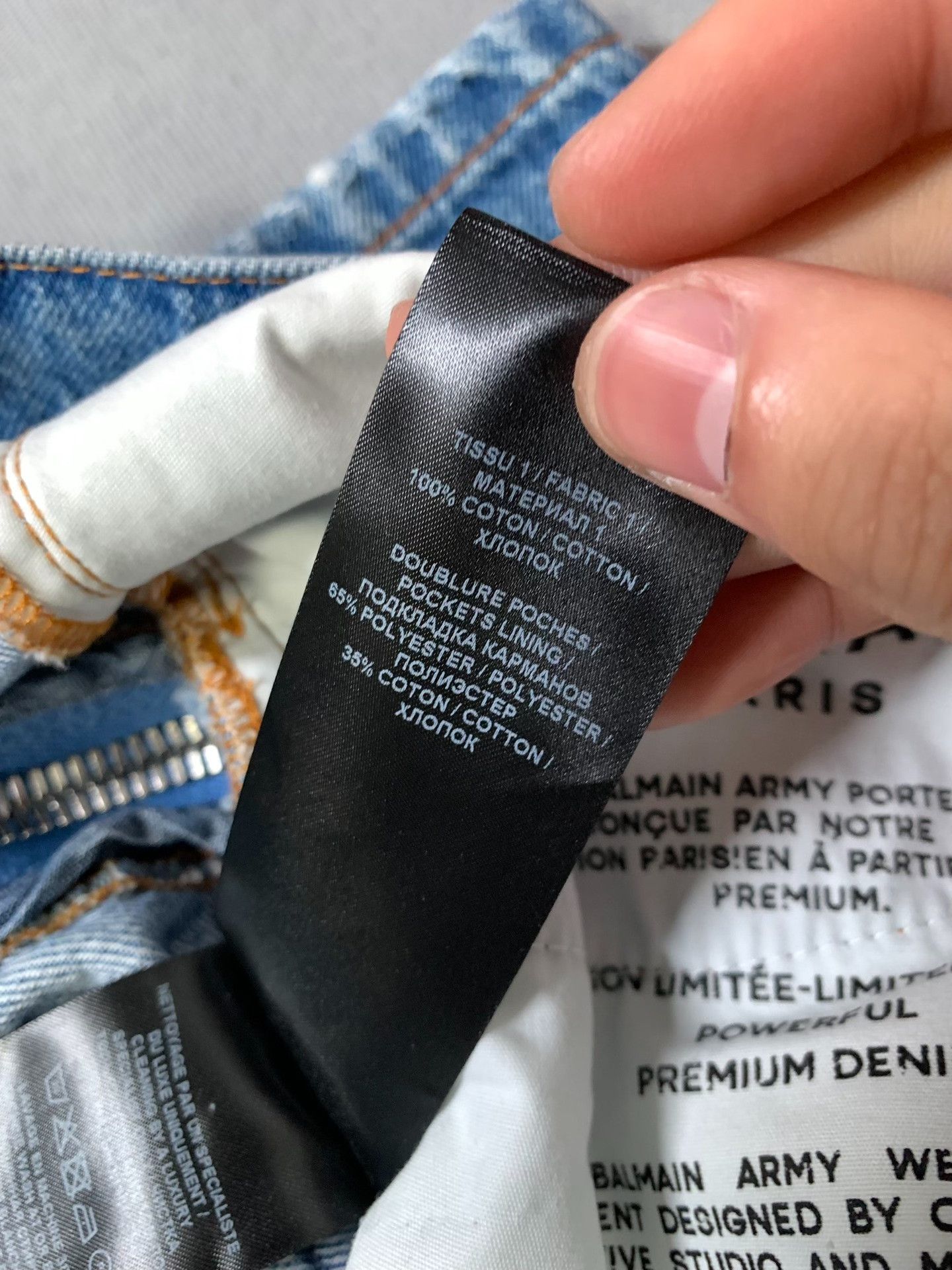Balmain BALMAIN Distressed Wide-Leg Jeans Size US 31 - 7 Thumbnail