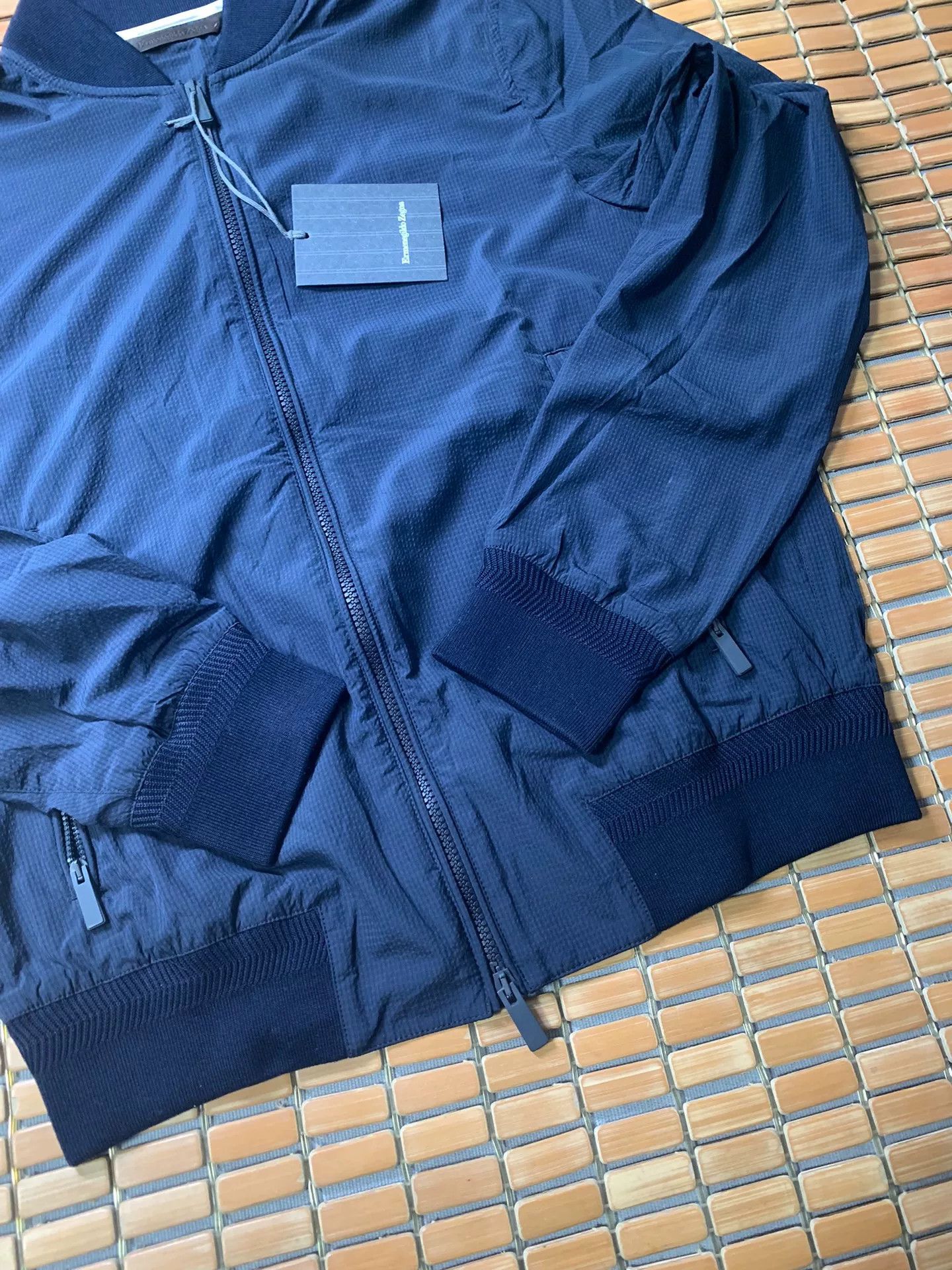 Ermenegildo Zegna Ermenegildo Zegna Seersucker Coach Jacket Size US M / EU 48-50 / 2 - 6 Thumbnail