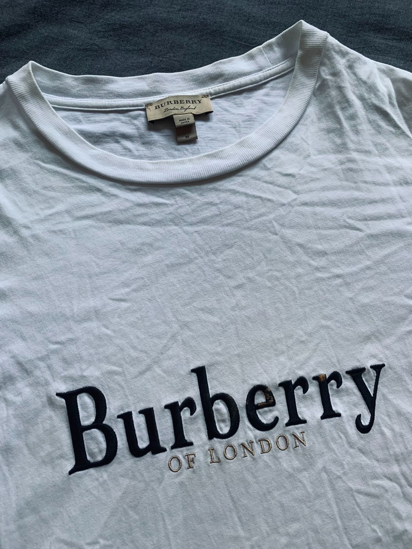 Burberry Burberry Embroidered Short Sleeve Tee Size US M / EU 48-50 / 2 - 3 Thumbnail