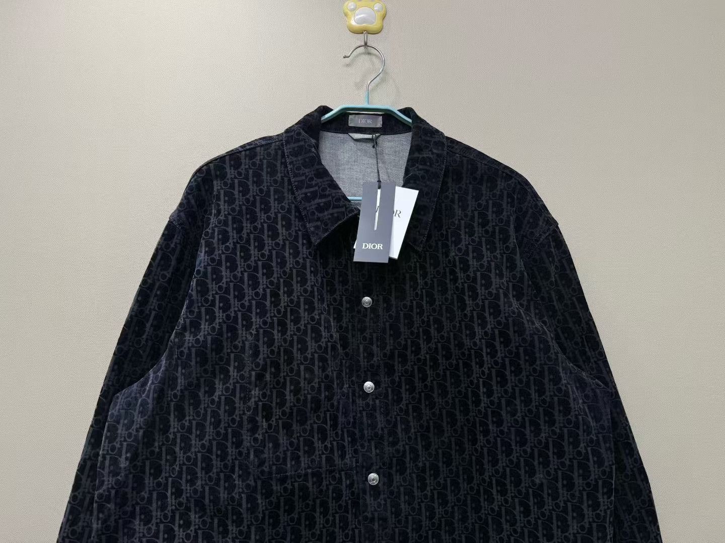 Dior DIOR Black Suede Full Logo Denim Jacket Size US L / EU 52-54 / 3 - 2 Thumbnail