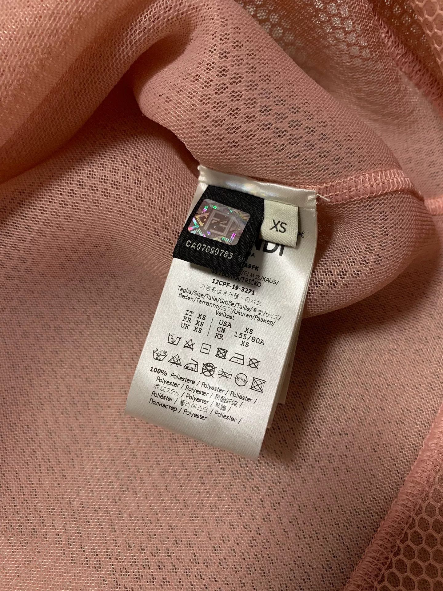Fendi FENDI Mesh Print Sweatshirt Size XS / US 0-2 / IT 36-38 - 3 Thumbnail