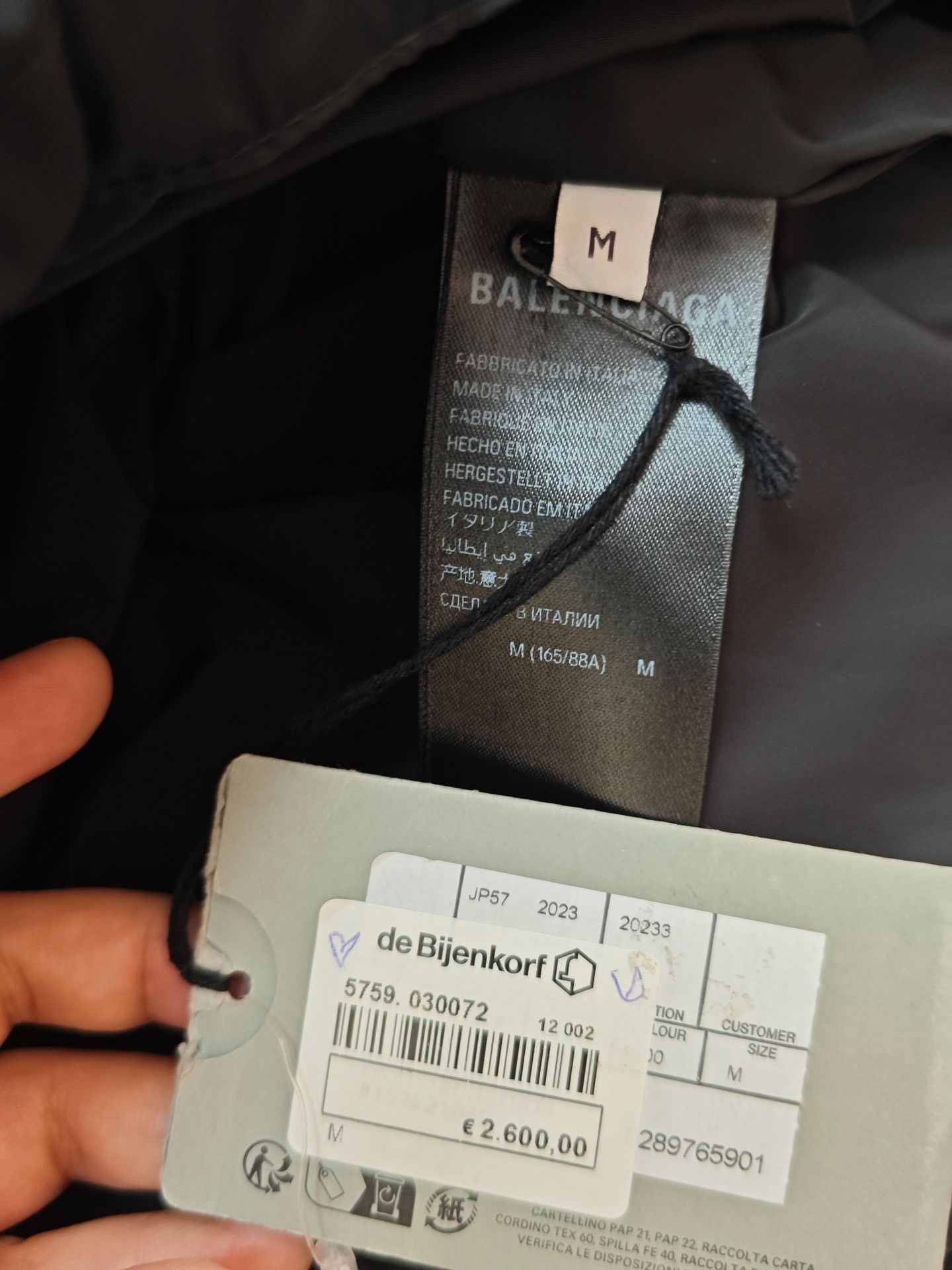 Balenciaga Balenciaga Runway Double Ring Logo Black Down Jacket Size US M / EU 48-50 / 2 - 4 Thumbnail