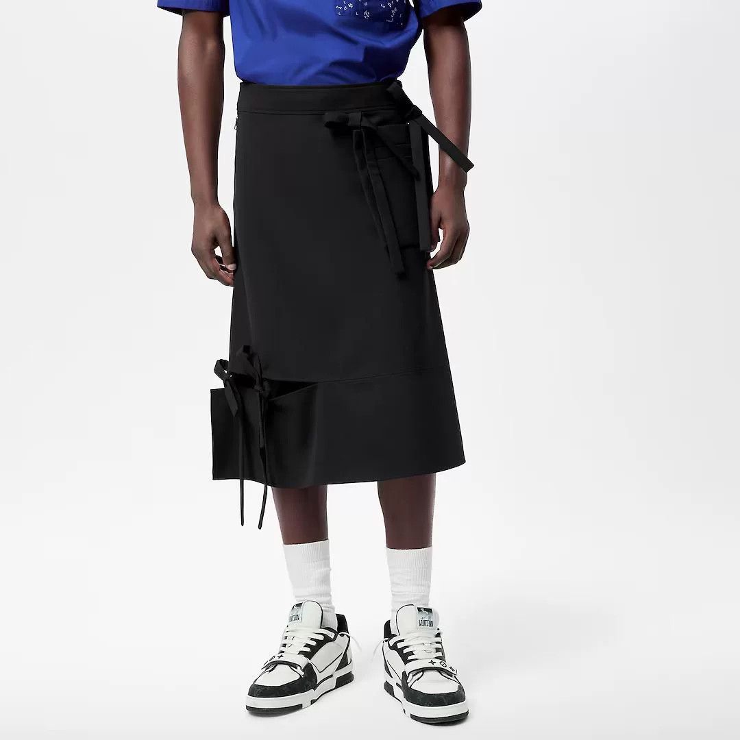 Louis Vuitton Louis Vuitton 22FW Tassel Pocket Black Skirt Size 38" / US 16 / IT 52 - 4 Thumbnail