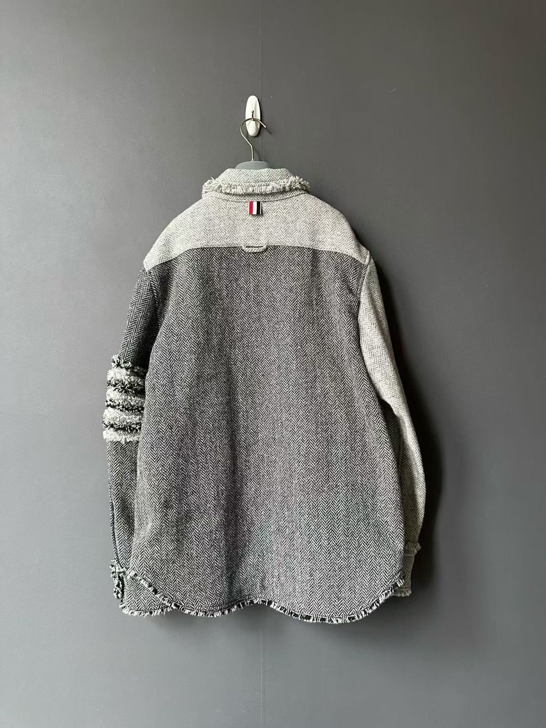 Thom Browne Thom Browne Frayed Shirt Jacket Size US L / EU 52-54 / 3 - 2 Thumbnail