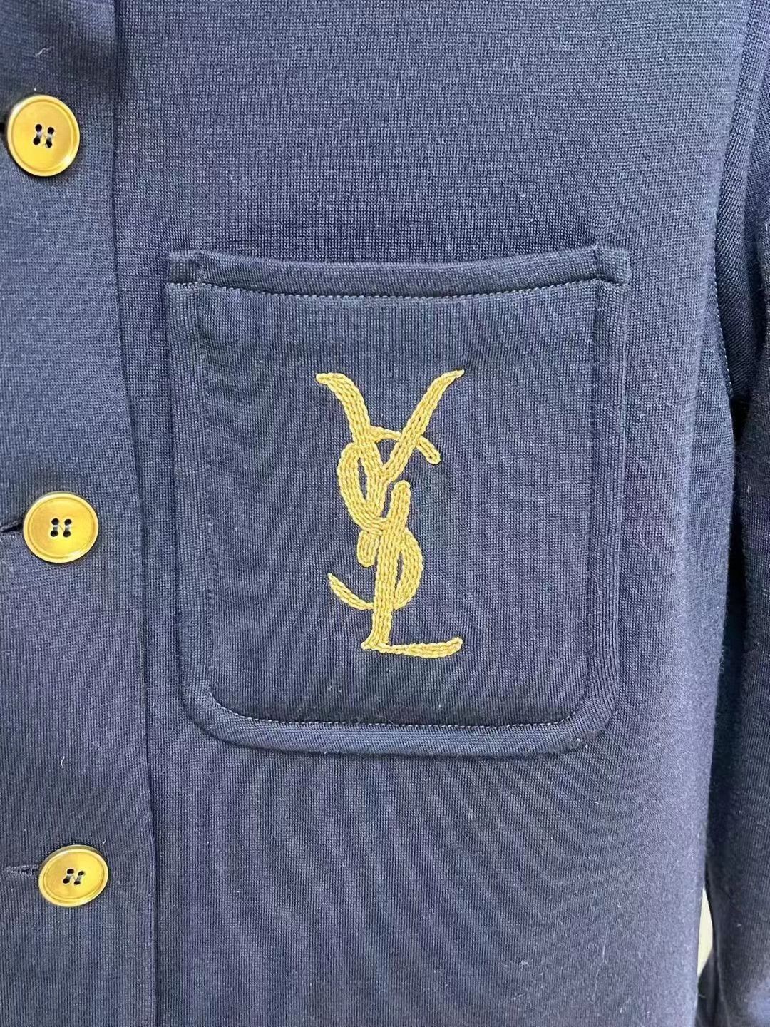 Saint Laurent Paris SLP Blue Wool Suit Size US M / EU 48-50 / 2 - 3 Thumbnail