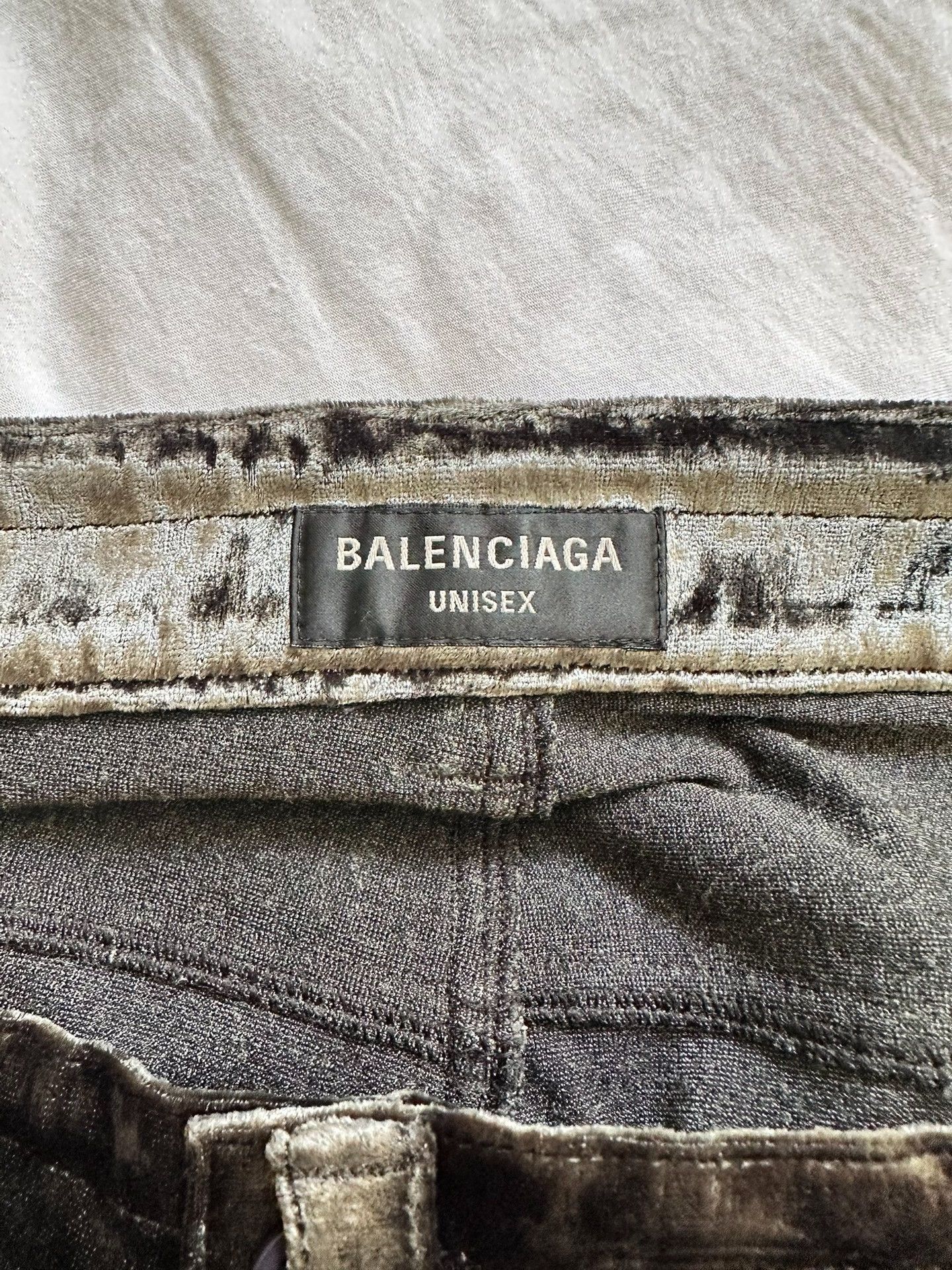 Balenciaga Balenciaga Runway Green Velvet Pants Size 26" / US 2 / IT 38 - 3 Thumbnail