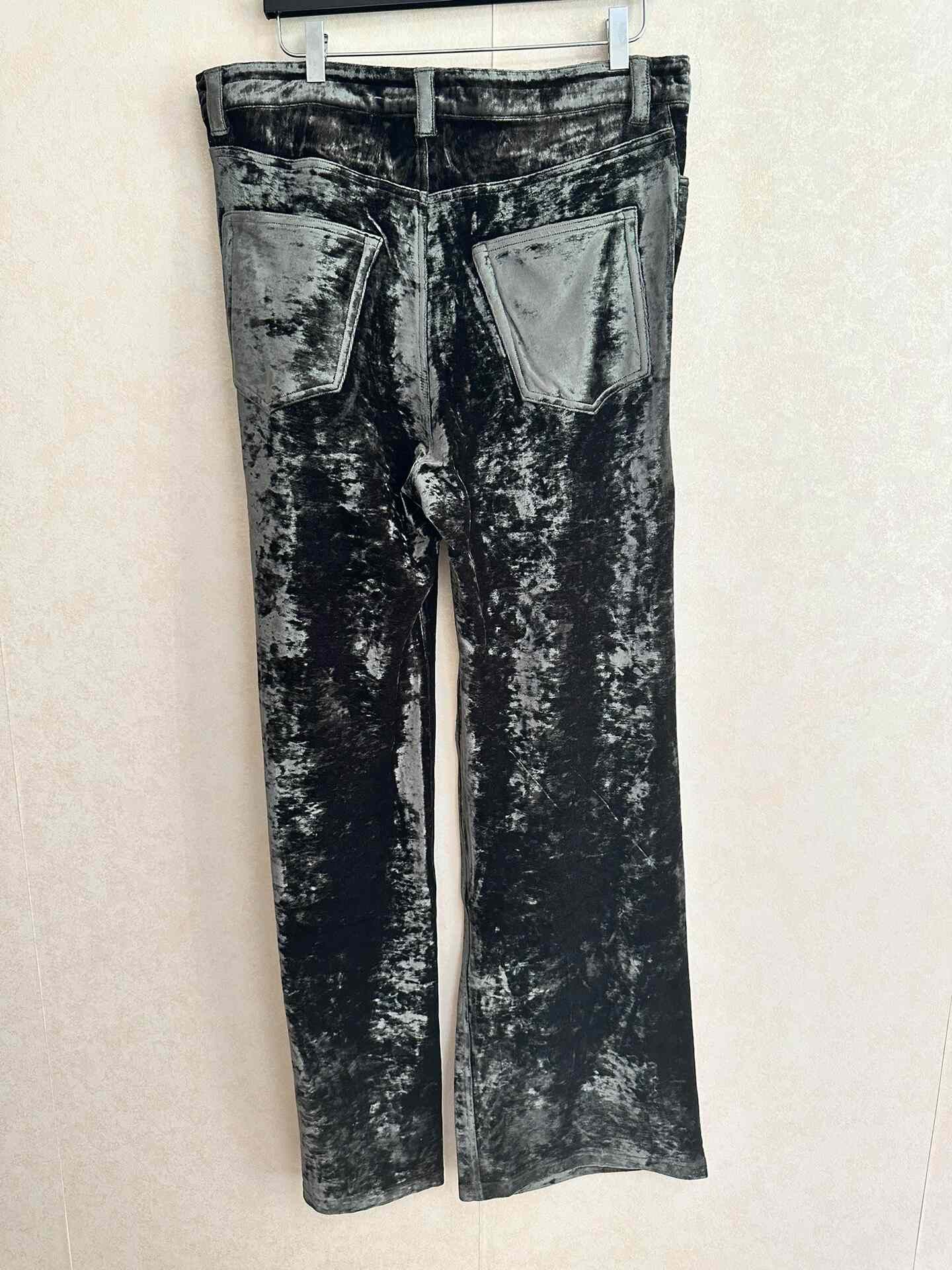 Balenciaga Balenciaga Runway Green Velvet Pants Size 26" / US 2 / IT 38 - 2 Thumbnail