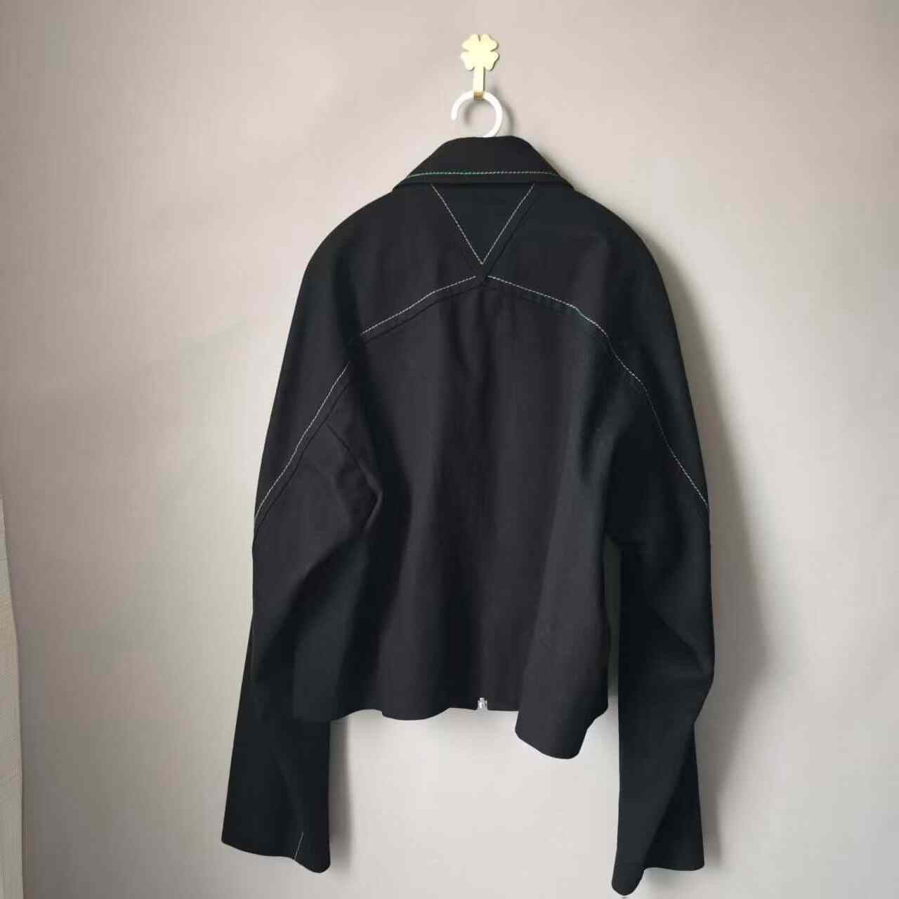 Bottega Veneta Bottega Veneta Green Logo Zipper Jacket Size US M / EU 48-50 / 2 - 2 Thumbnail