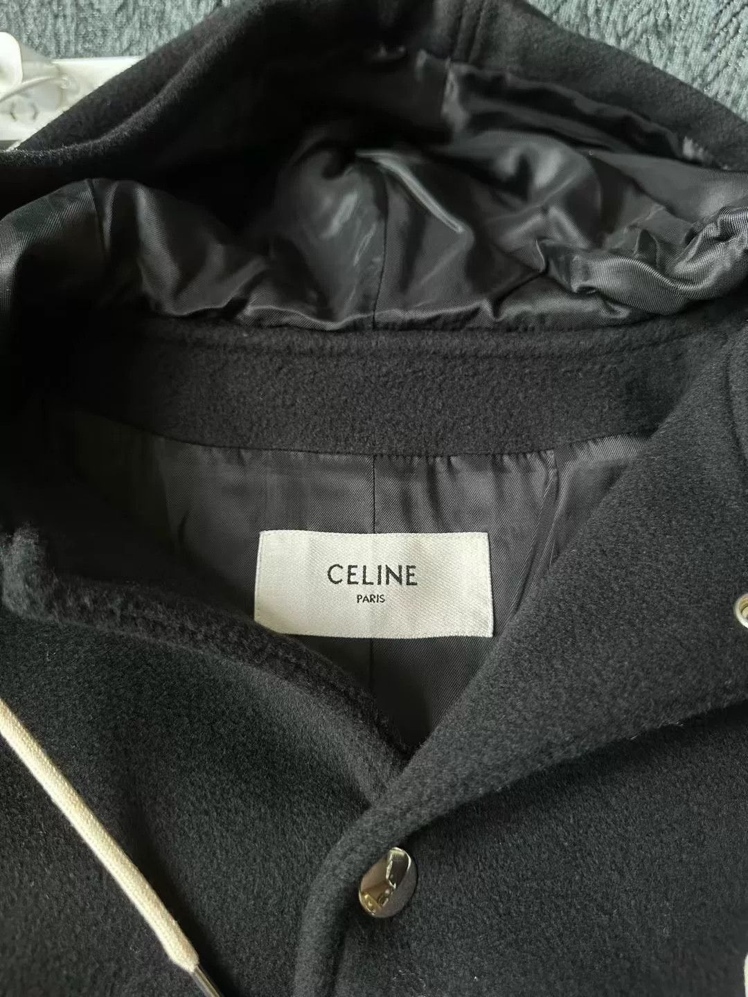 Celine Celine Wool Hooded Coat Size US L / EU 52-54 / 3 - 3 Thumbnail
