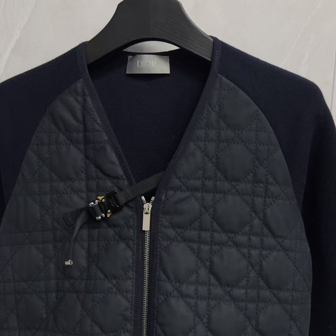 Dior Dior Quilted Leather Cannage Logo Ribbed Jacket Size US XS / EU 42 / 0 - 2 Thumbnail