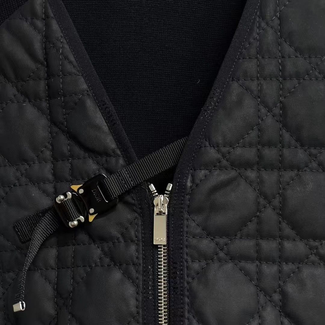 Dior Dior Quilted Leather Cannage Logo Ribbed Jacket Size US XS / EU 42 / 0 - 3 Thumbnail