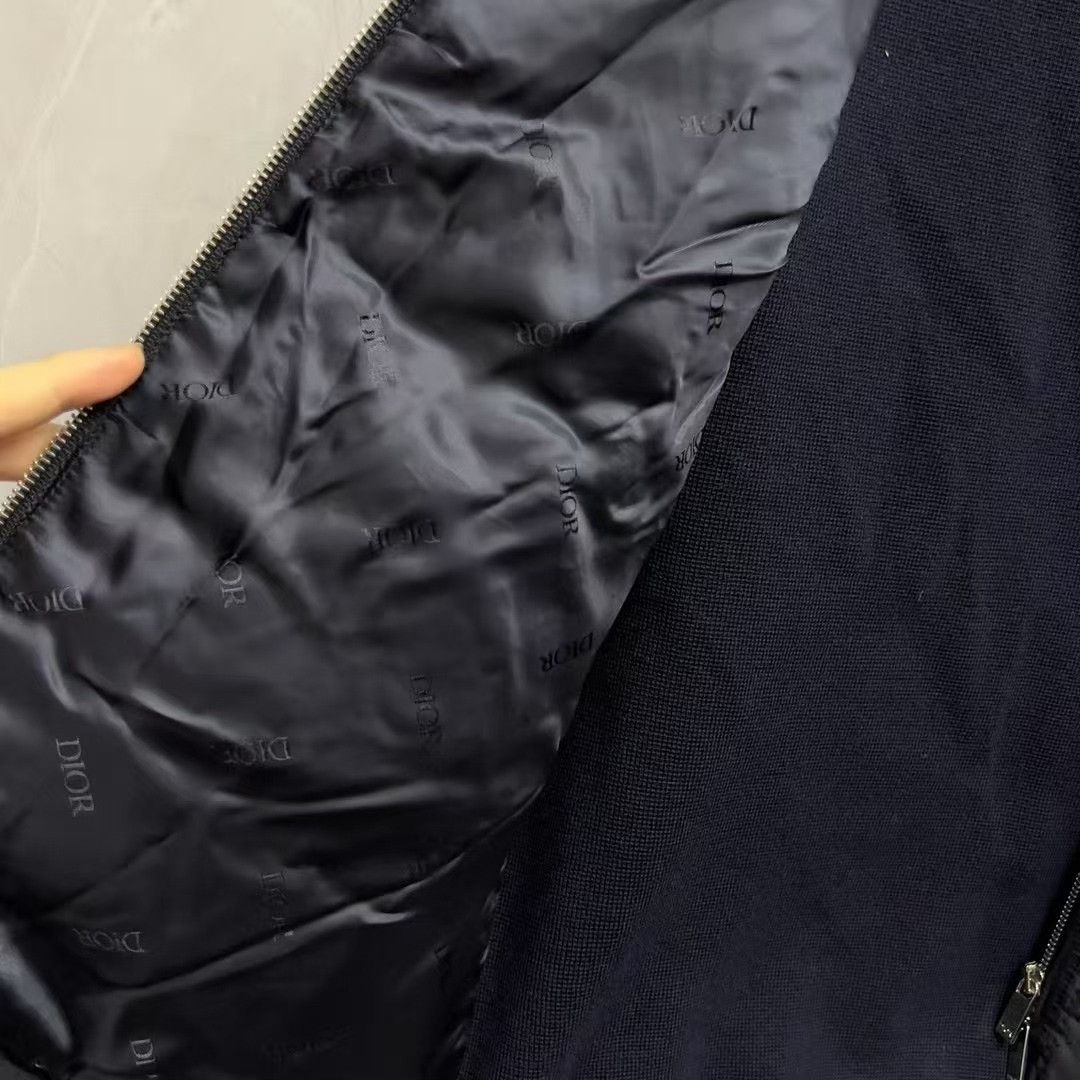 Dior Dior Quilted Leather Cannage Logo Ribbed Jacket Size US XS / EU 42 / 0 - 5 Thumbnail