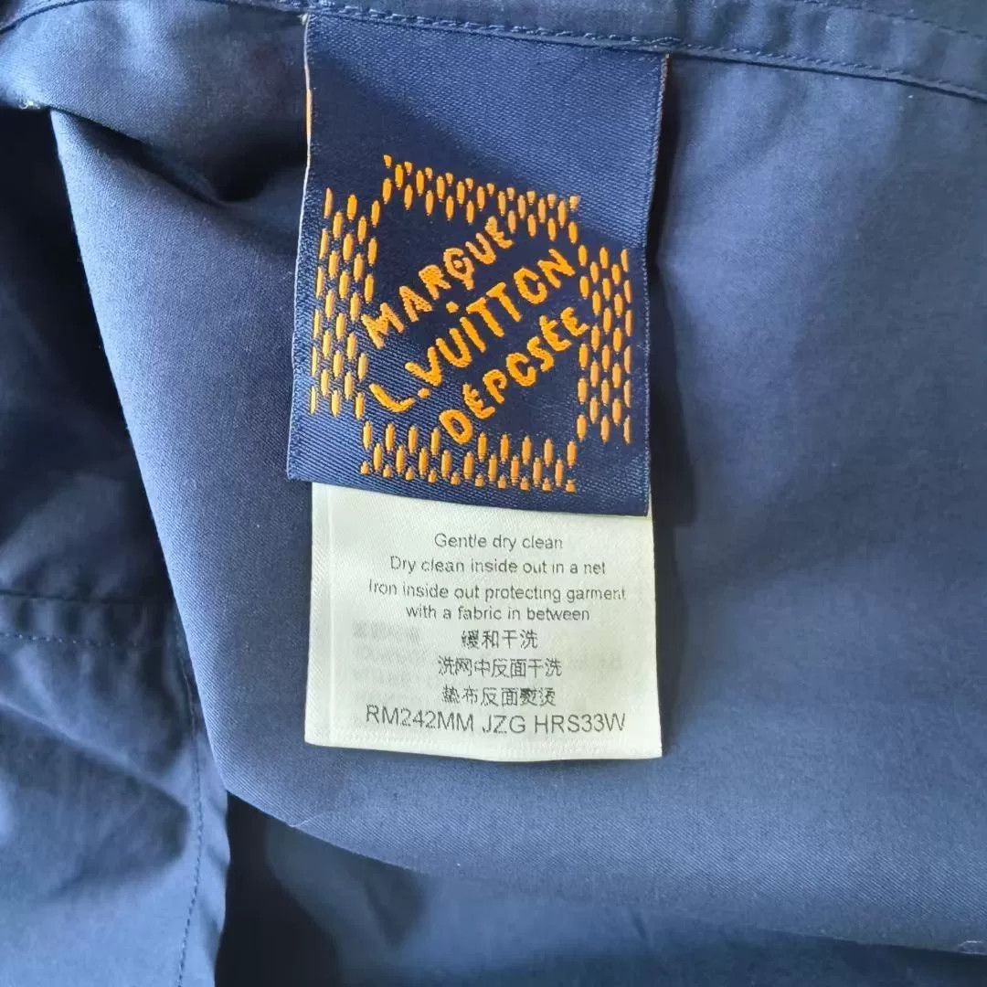 Louis Vuitton Louis Vuitton SS24 Solid Logo Embroidered Long Sleeve Shirt Size US L / EU 52-54 / 3 - 5 Thumbnail