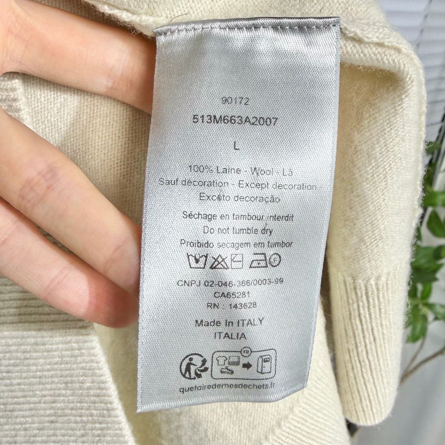 Dior Dior Knit Sweater Logo Embroidery Size US L / EU 52-54 / 3 - 4 Thumbnail