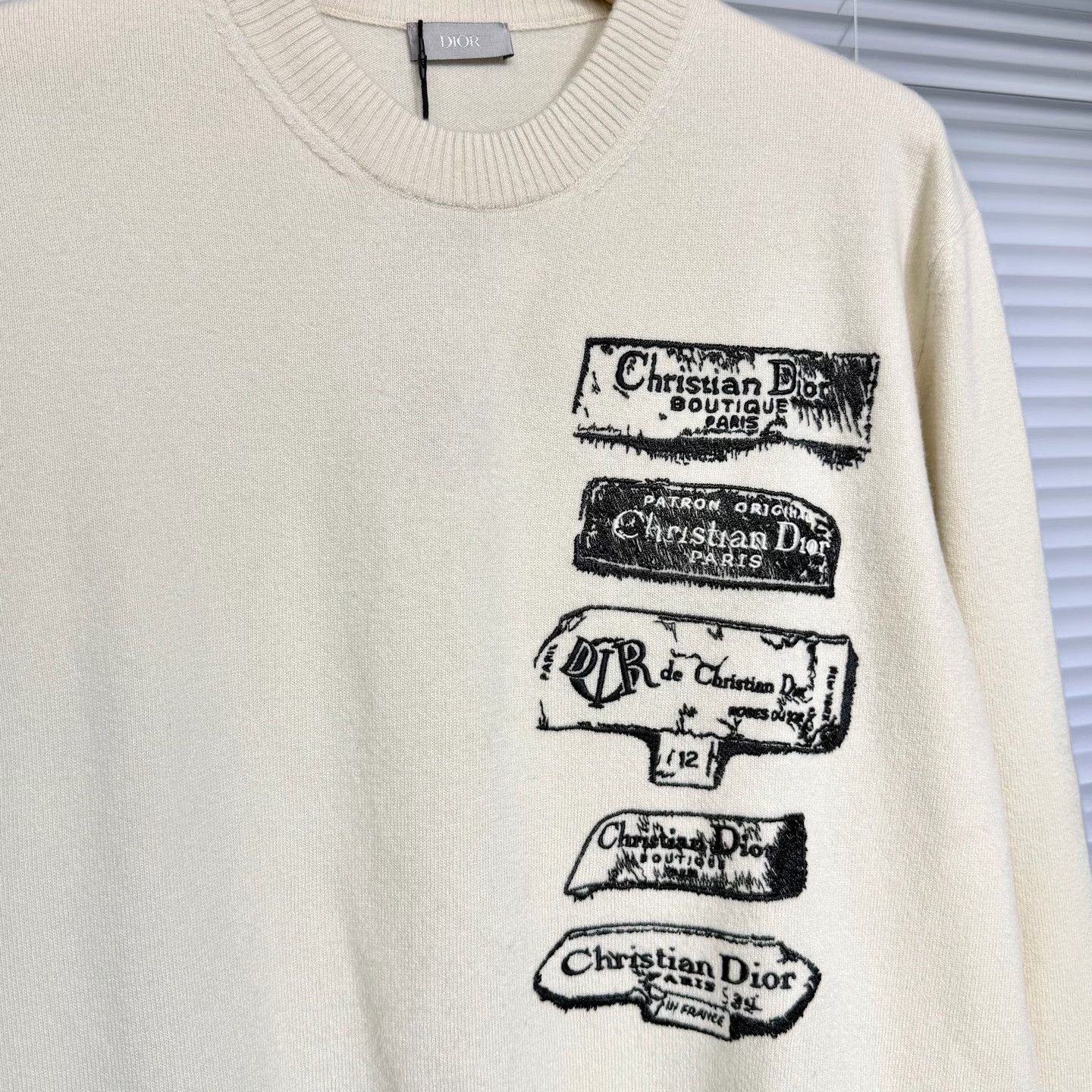 Dior Dior Knit Sweater Logo Embroidery Size US L / EU 52-54 / 3 - 3 Thumbnail