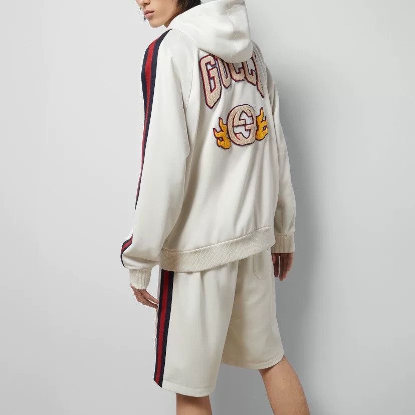 Gucci Gucci Year of Dragon Double G Flame Hoodie Size US M / EU 48-50 / 2 - 6 Thumbnail