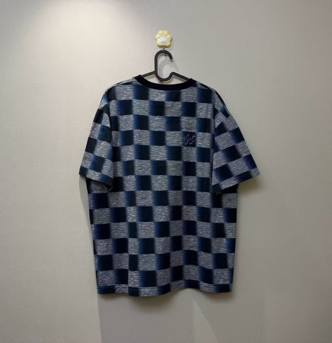 Louis Vuitton Louis Vuitton Checkered Logo Short Sleeve Size US XL / EU 56 / 4 - 4 Thumbnail