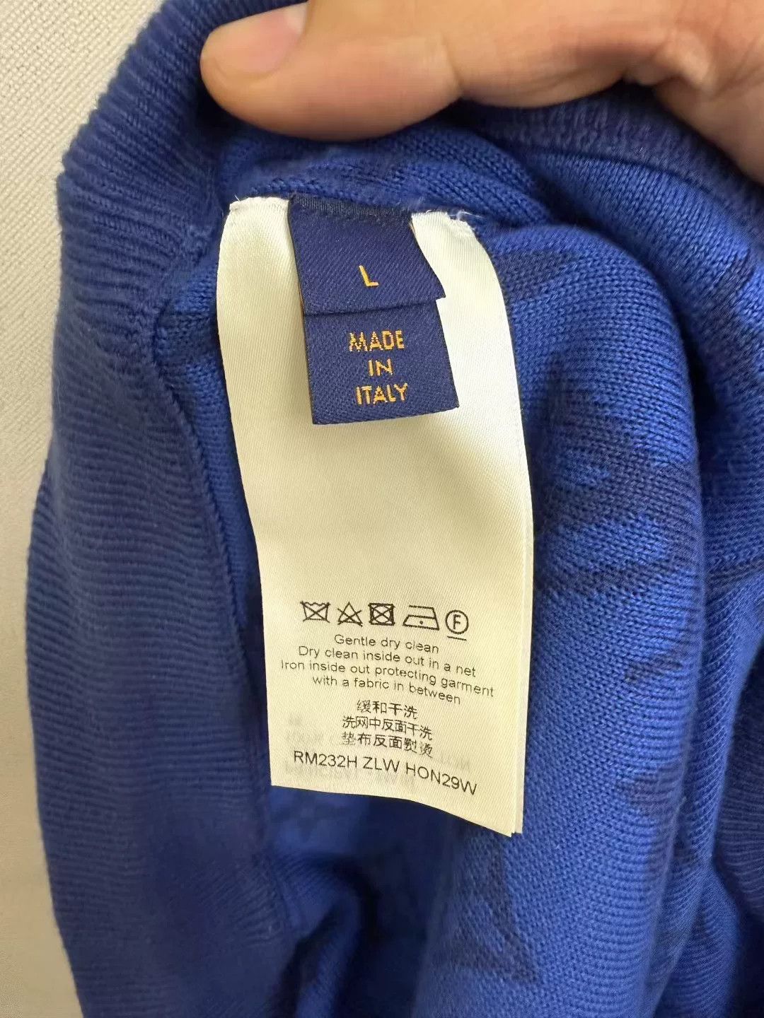 Louis Vuitton Louis Vuitton LV x Yayoi Kusama Blue Logo Knit Shorts Size US 41 - 3 Thumbnail