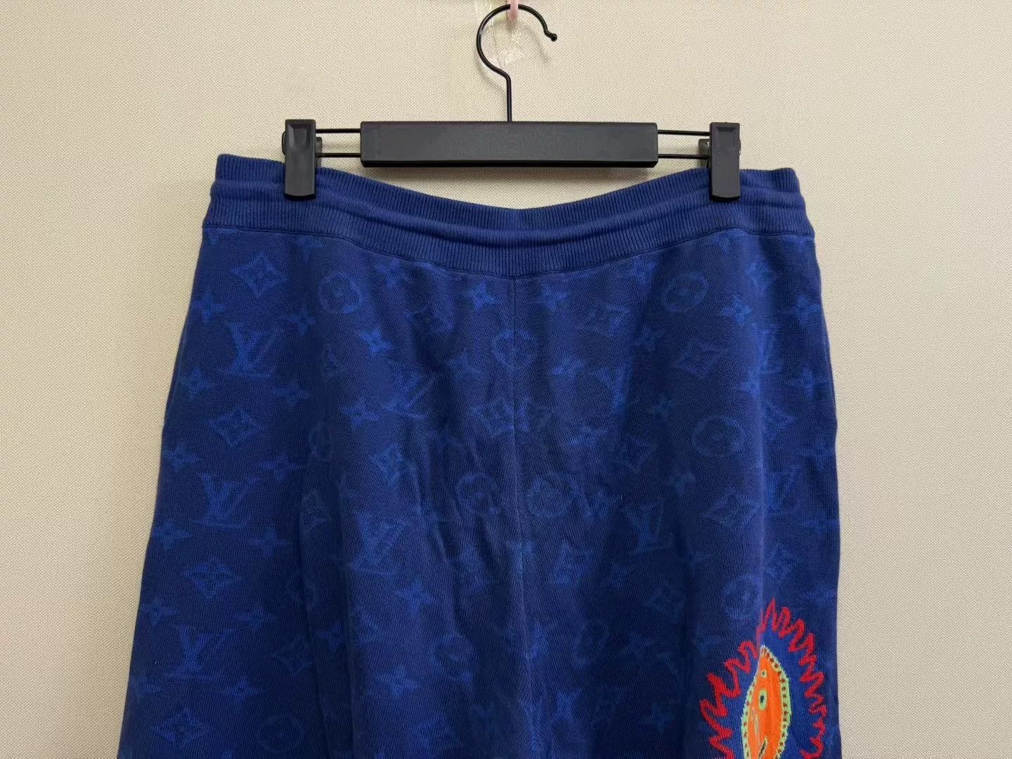 Louis Vuitton Louis Vuitton LV x Yayoi Kusama Blue Logo Knit Shorts Size US 41 - 5 Thumbnail