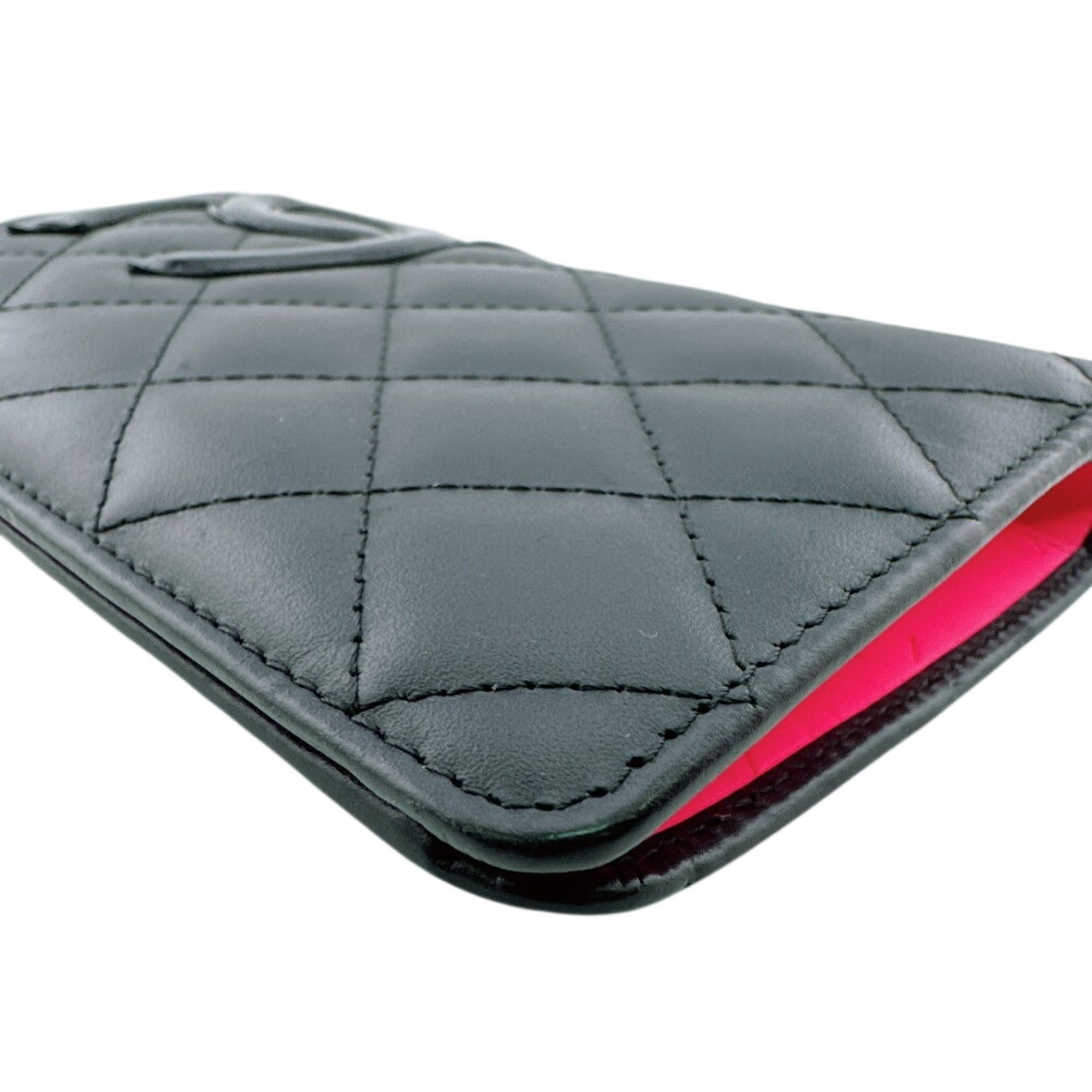 Chanel Chanel Long Wallet Cambon Line Coco Mark Black Size ONE SIZE - 4 Thumbnail