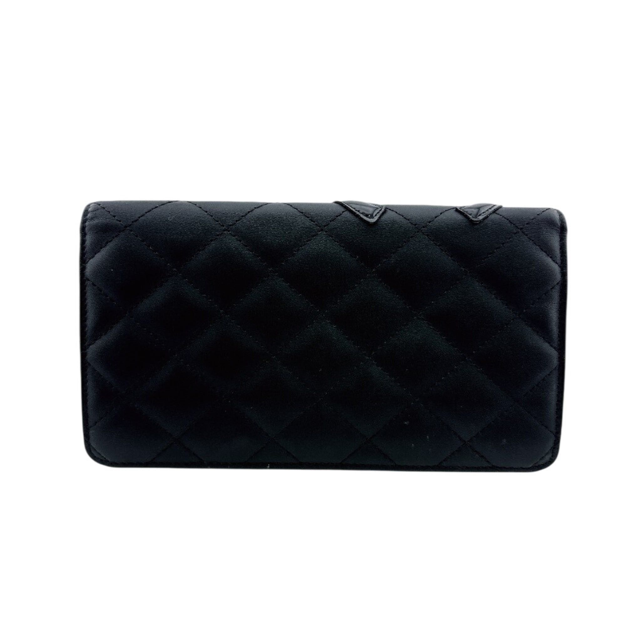 Chanel Chanel Long Wallet Cambon Line Coco Mark Black Size ONE SIZE - 2 Thumbnail