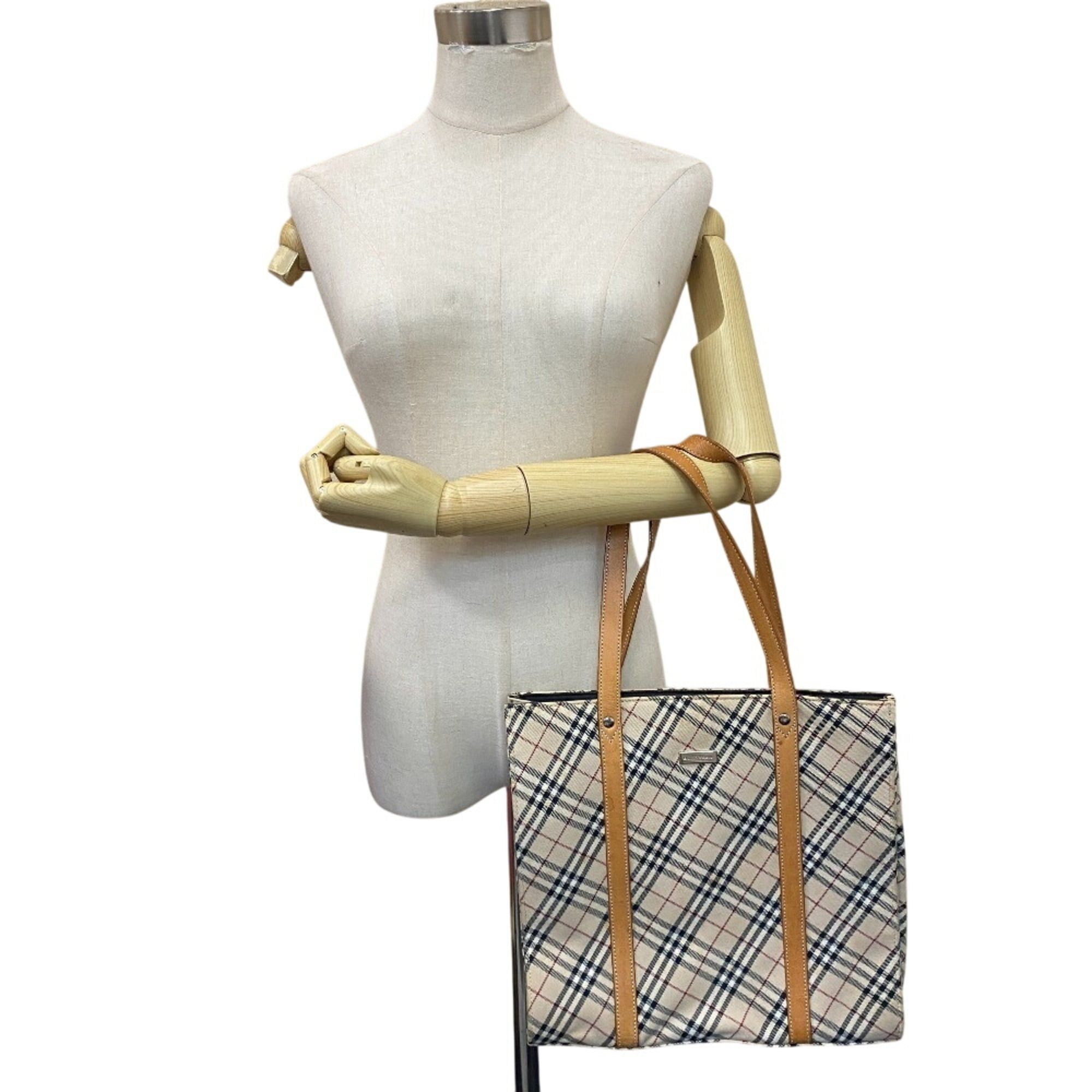 Burberry BURBERRY Nova Check Tote Bag Shoulder Beige Size ONE SIZE - 15 Thumbnail