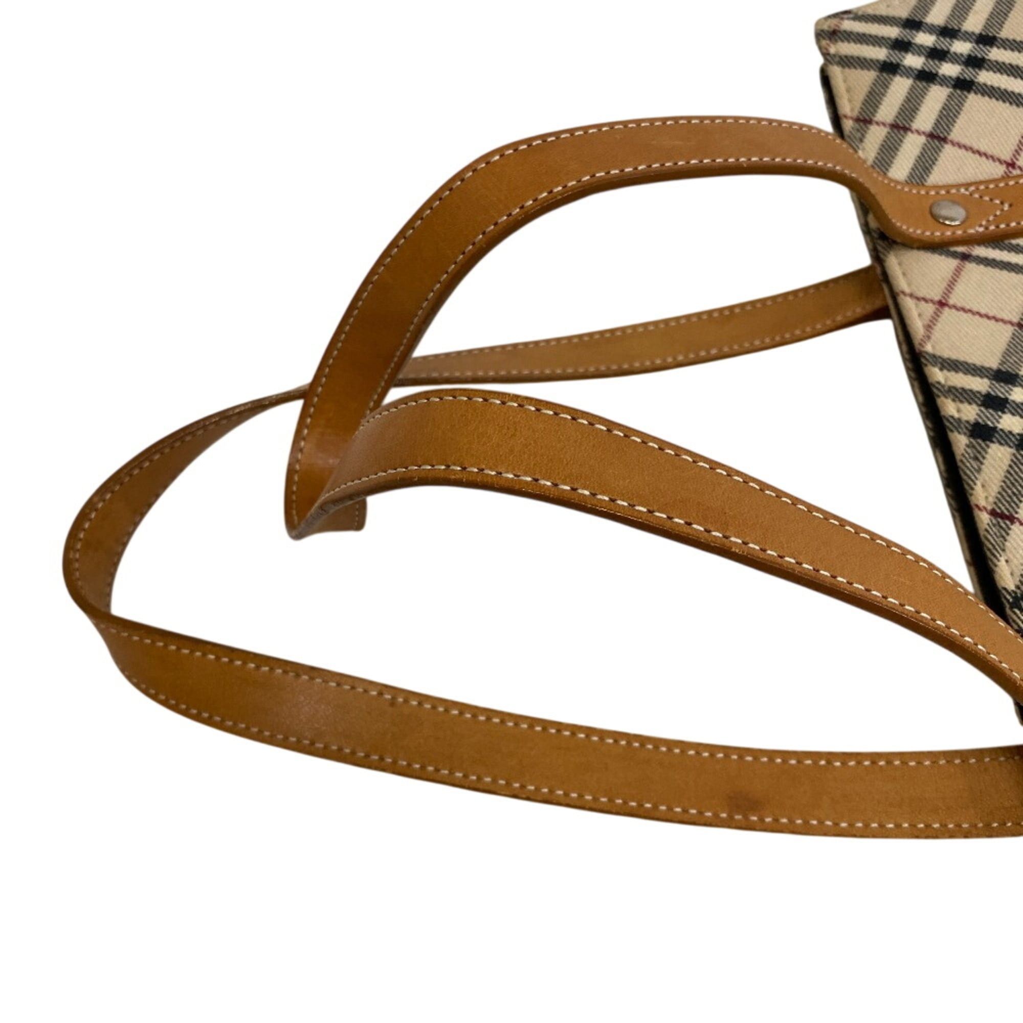 Burberry BURBERRY Nova Check Tote Bag Shoulder Beige Size ONE SIZE - 7 Thumbnail