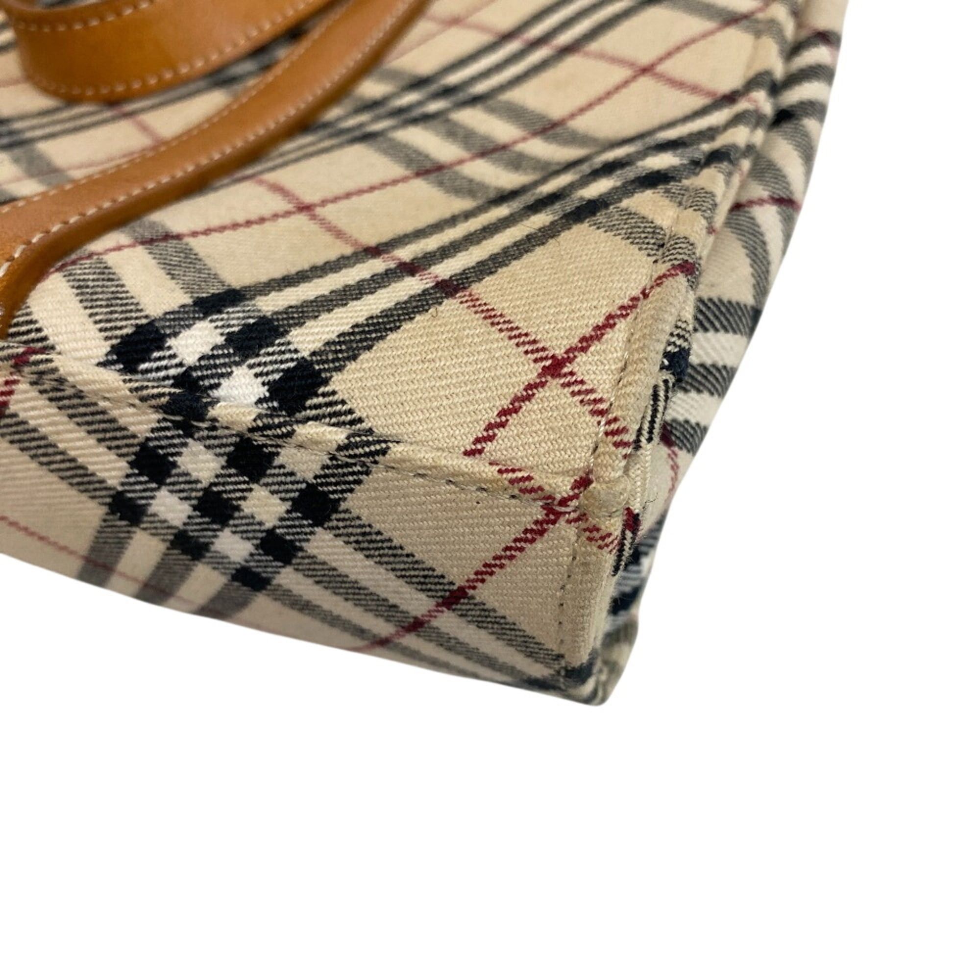 Burberry BURBERRY Nova Check Tote Bag Shoulder Beige Size ONE SIZE - 4 Thumbnail