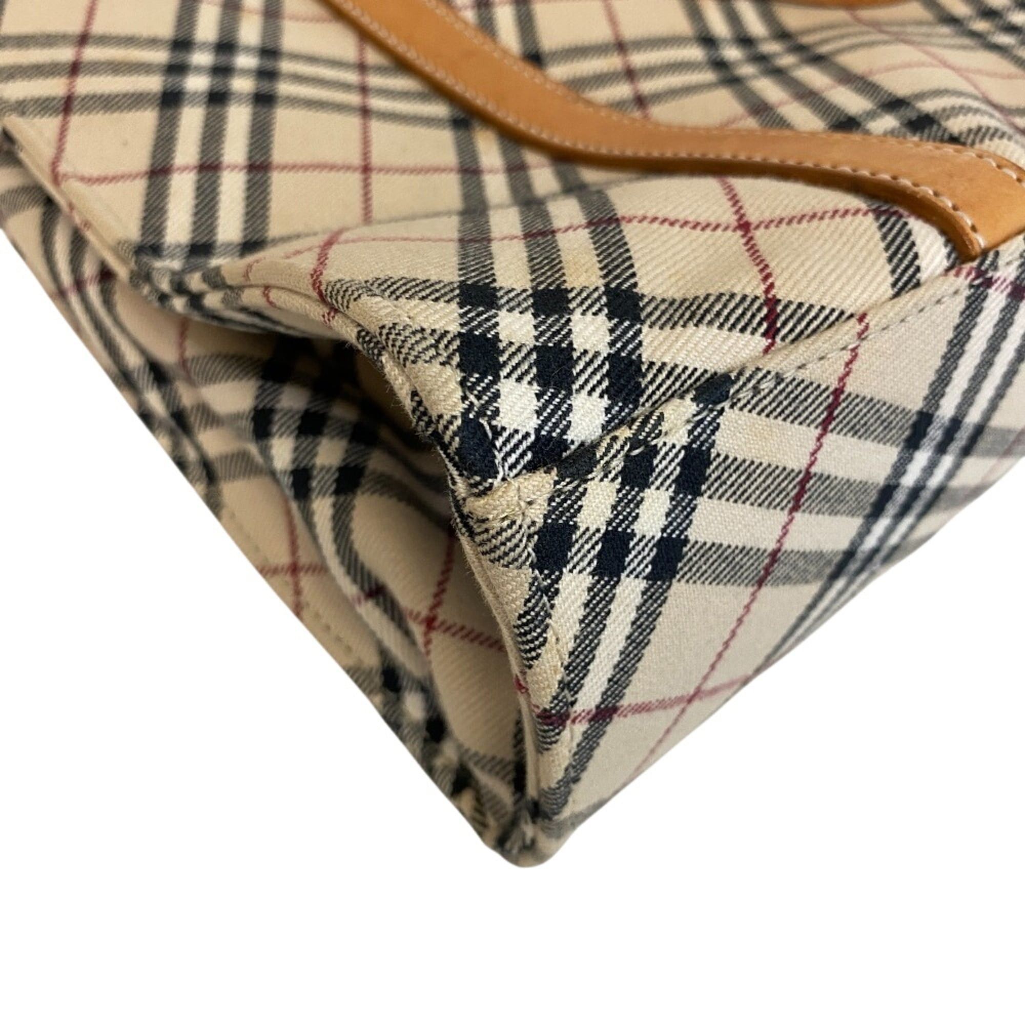 Burberry BURBERRY Nova Check Tote Bag Shoulder Beige Size ONE SIZE - 3 Thumbnail