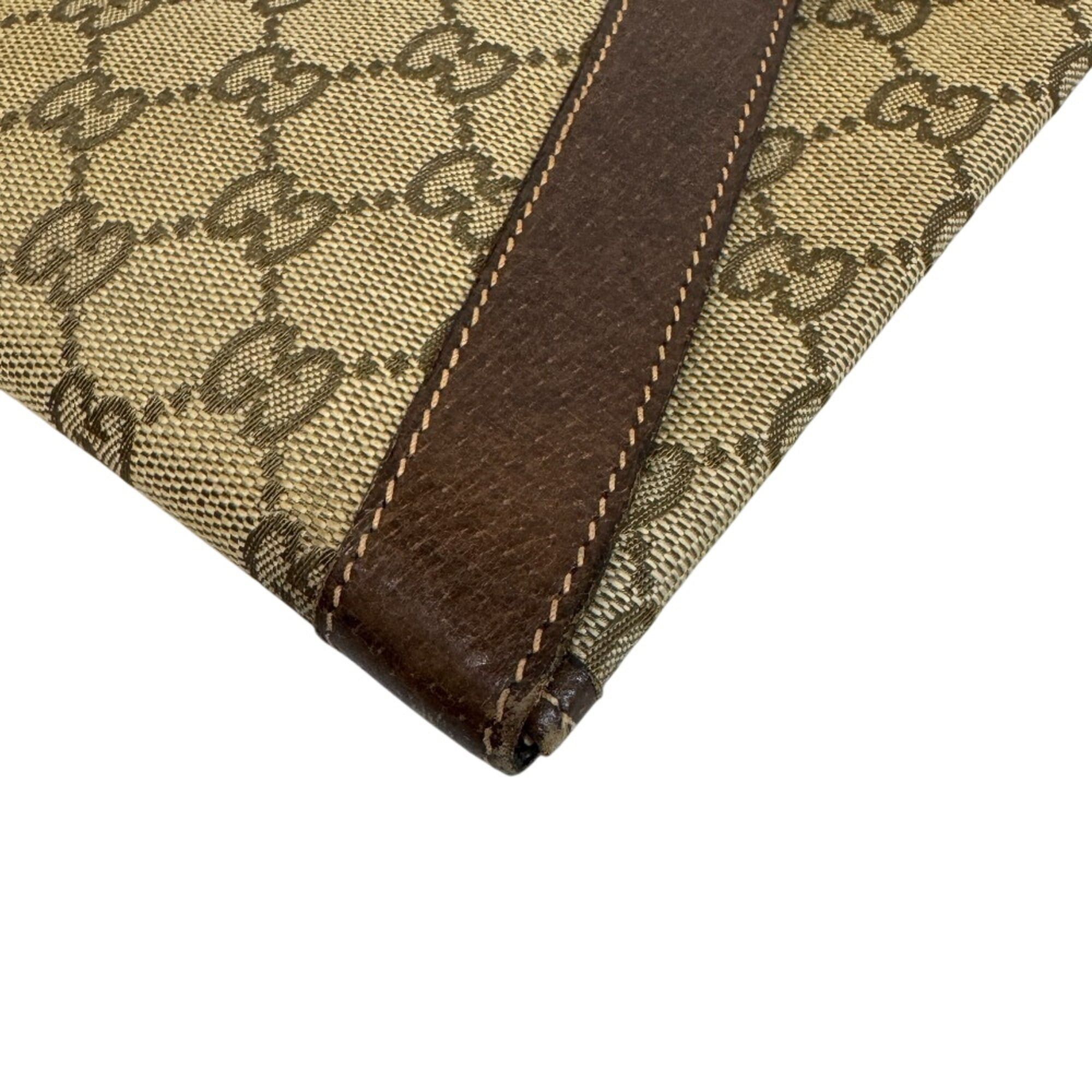 Gucci GUCCI Old Gucci Letter Pouch Second Bag GG Pattern Clutch Beige Size ONE SIZE - 4 Thumbnail
