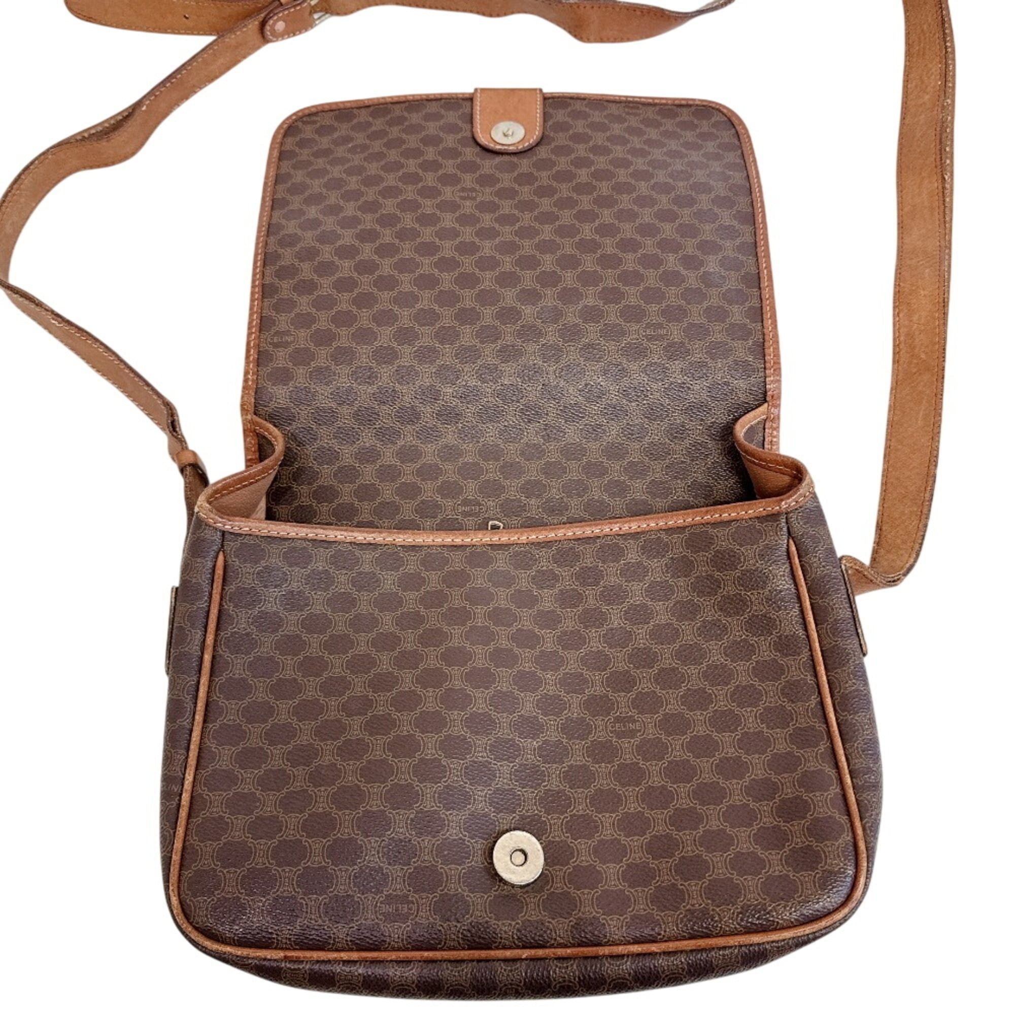 Celine CELINE Macadam Shoulder Bag, Brown Size ONE SIZE - 6 Thumbnail