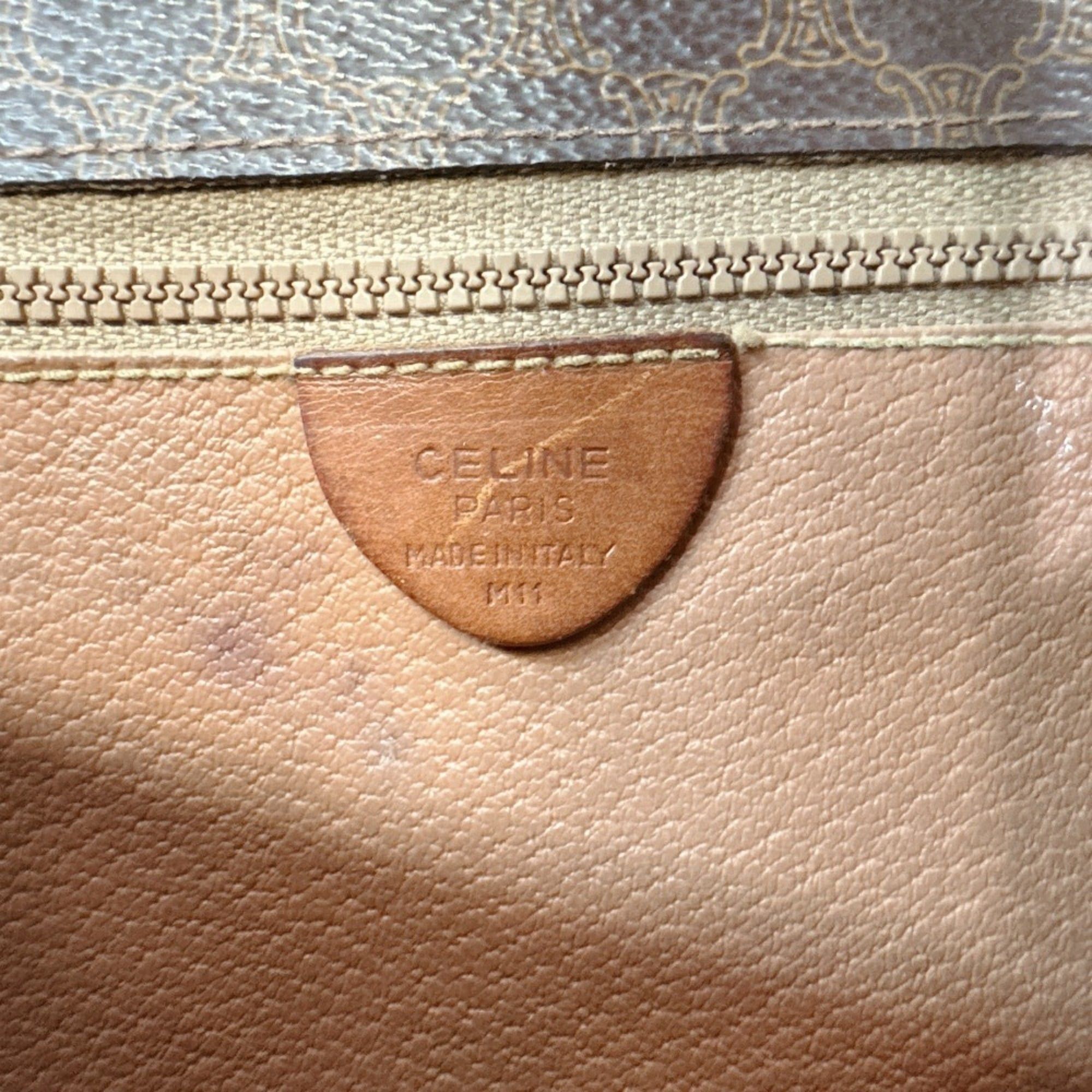 Celine CELINE Macadam Shoulder Bag, Brown Size ONE SIZE - 9 Thumbnail