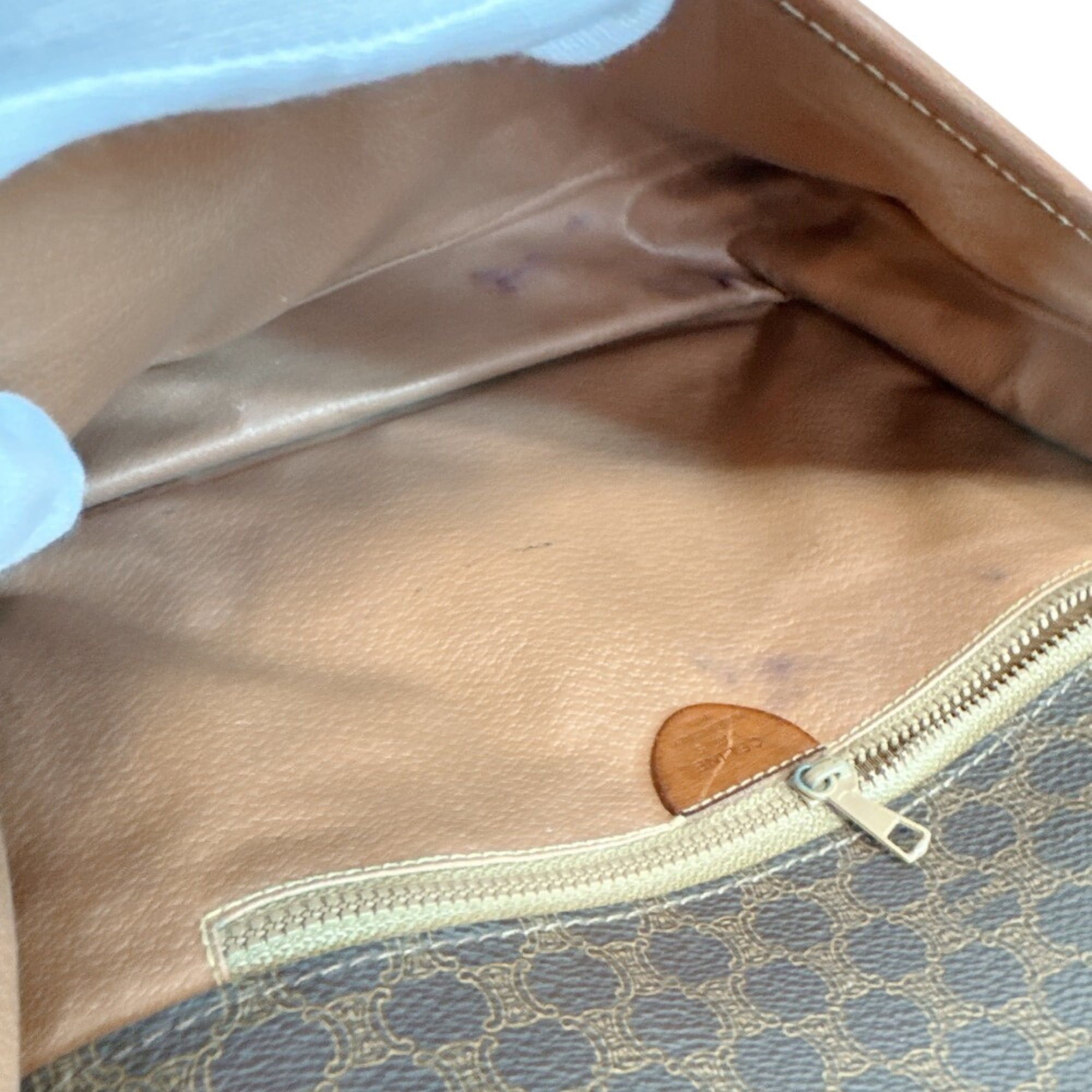 Celine CELINE Macadam Shoulder Bag, Brown Size ONE SIZE - 7 Thumbnail