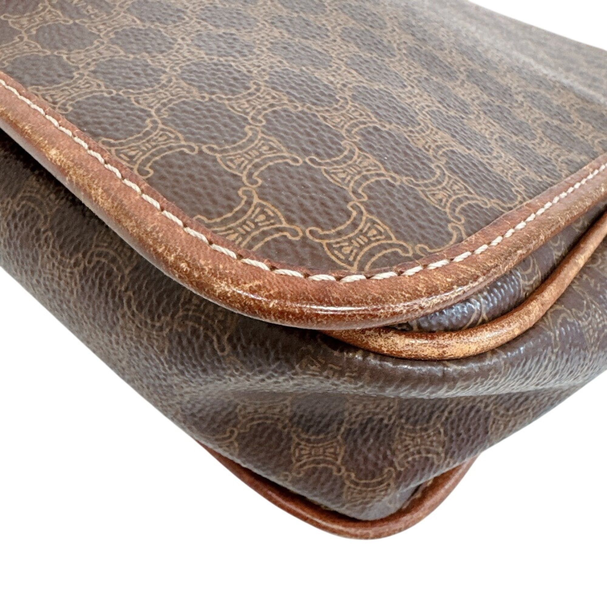 Celine CELINE Macadam Shoulder Bag, Brown Size ONE SIZE - 5 Thumbnail