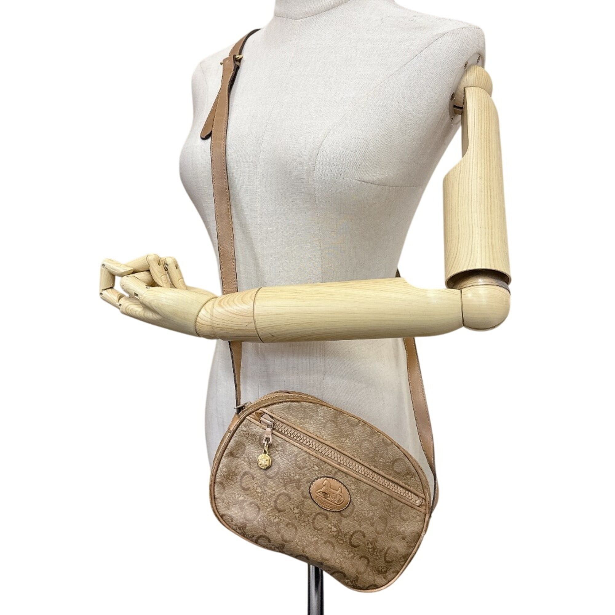 Celine CELINE Sulky Pochette C Carriage Pattern Shoulder Bag Brown Size ONE SIZE - 10 Thumbnail