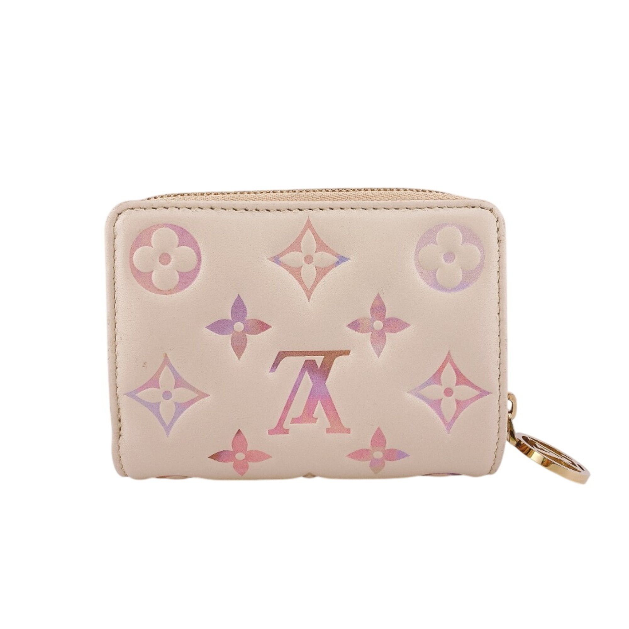 Louis Vuitton Louis Vuitton M25601 Portefeuille Lou Monogram Empreinte Bi-fold Wallet Pink Size ONE SIZE - 2 Thumbnail
